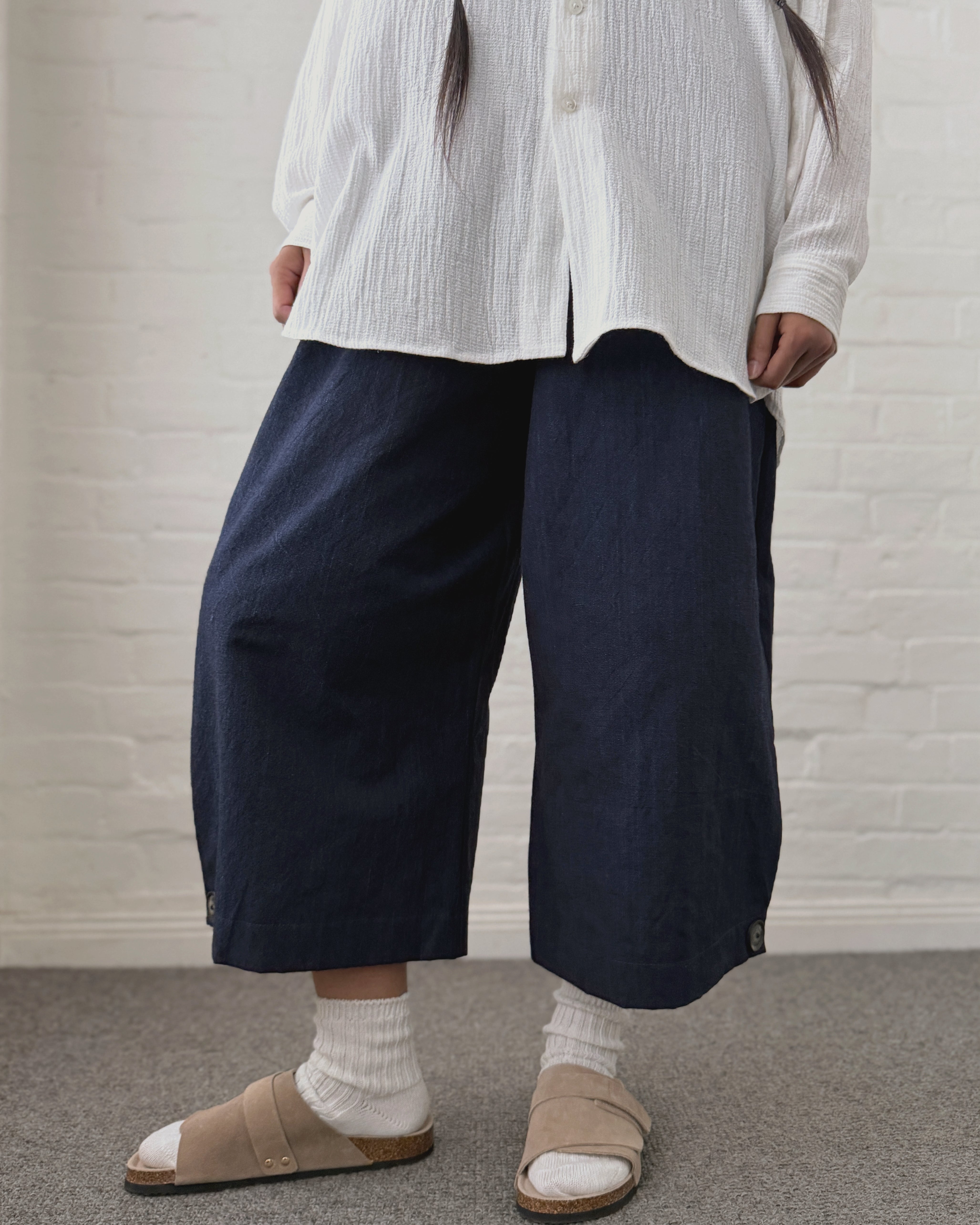 LJ struthers : indigo dyed pants