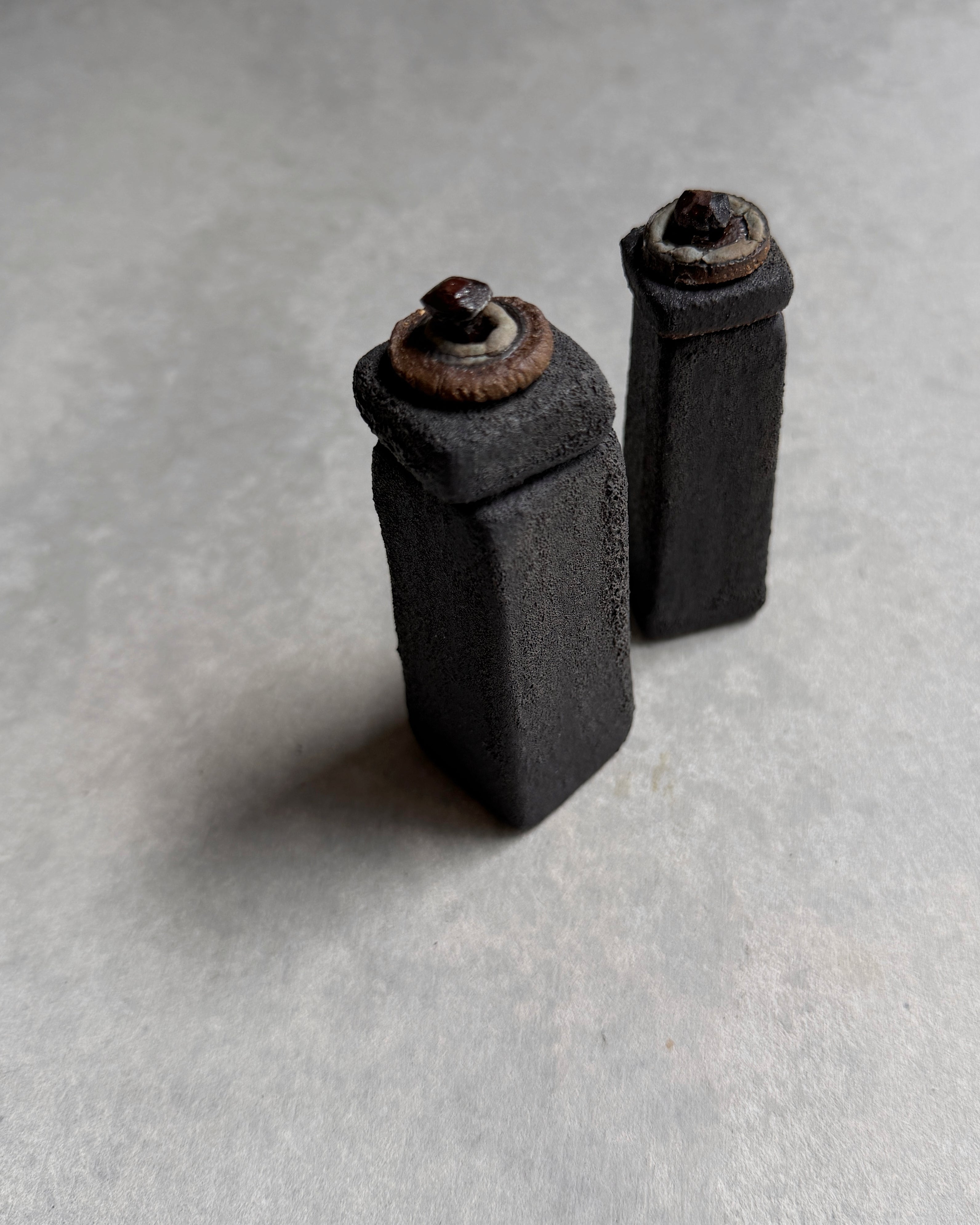 Scribed by Jo Reid-Speirs : lidded ceramic vase