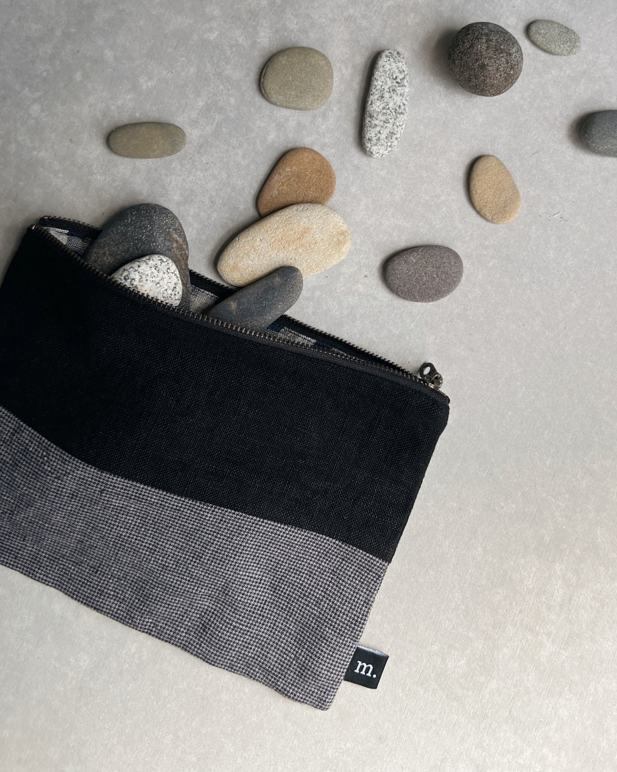 japanese linen purse handmade for the maker hobart