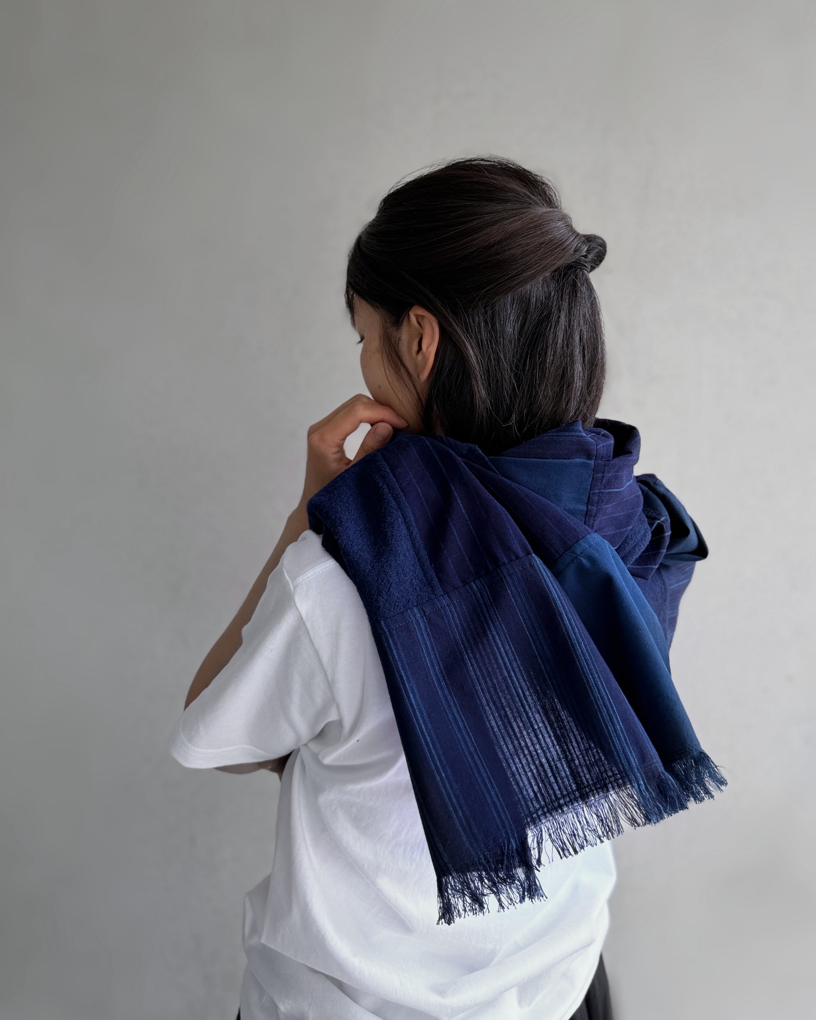 Kasuri : indigo scarf
