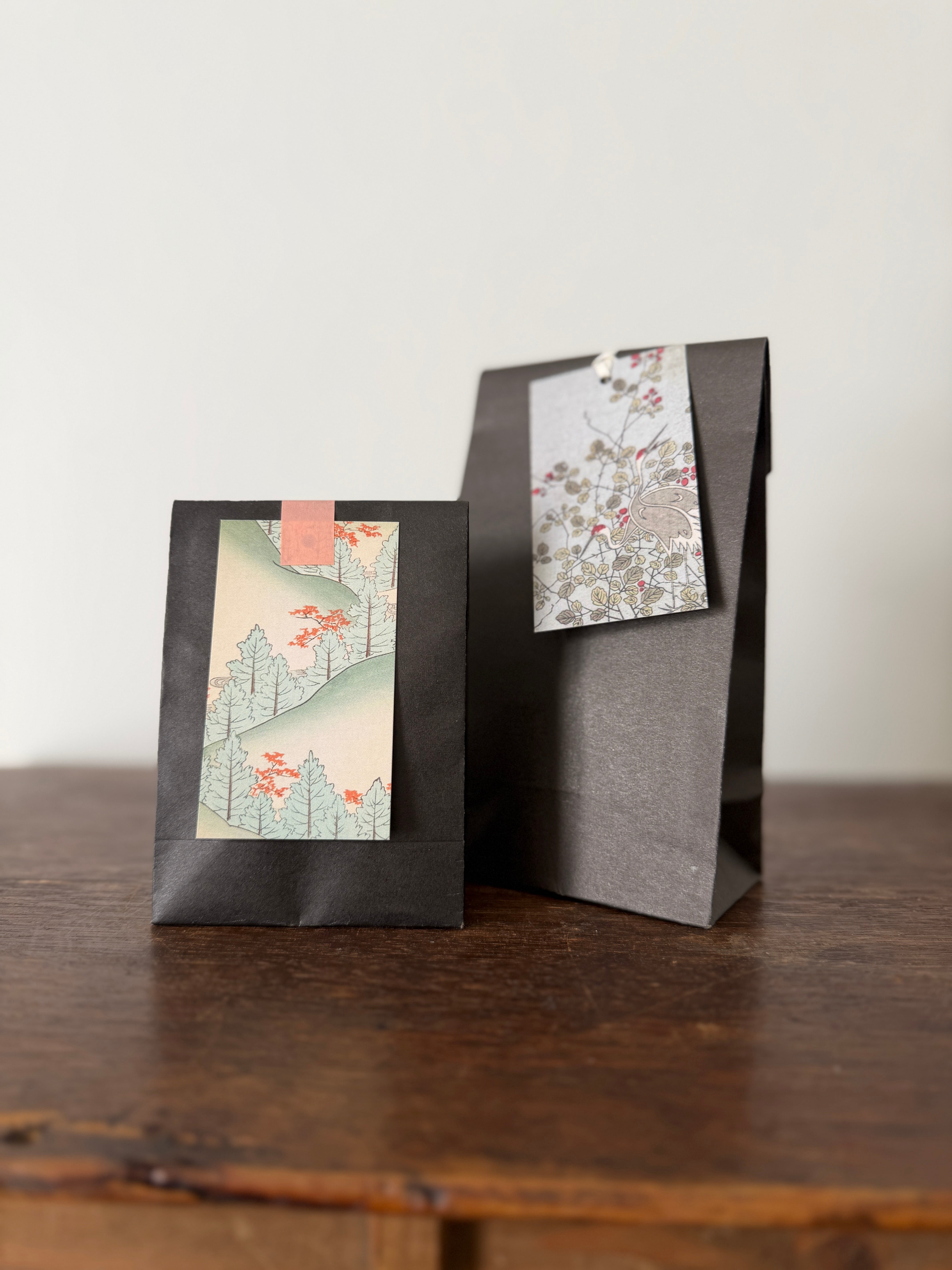 kiku print : kimono gift tags