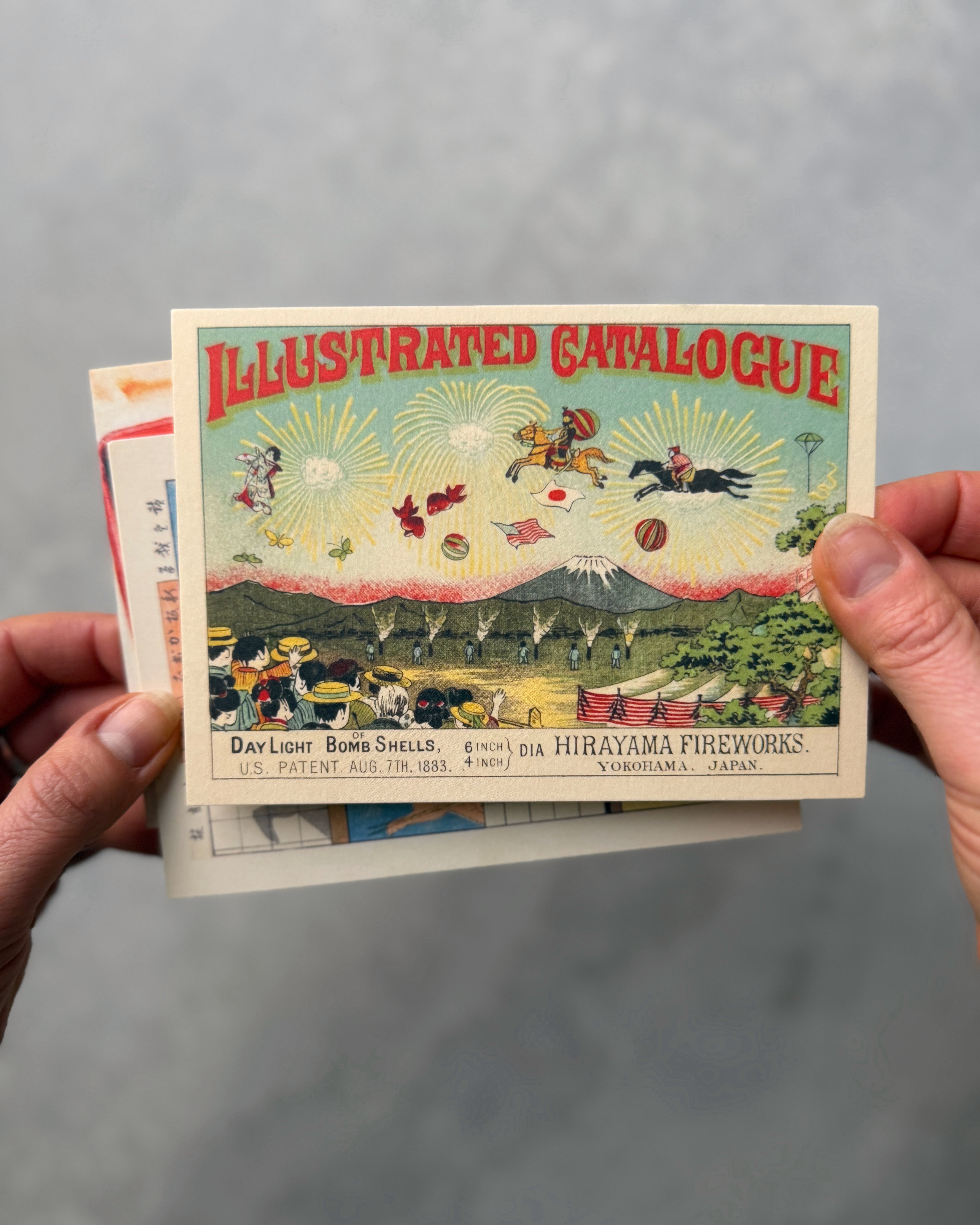 kiku print : postcard - fireworks