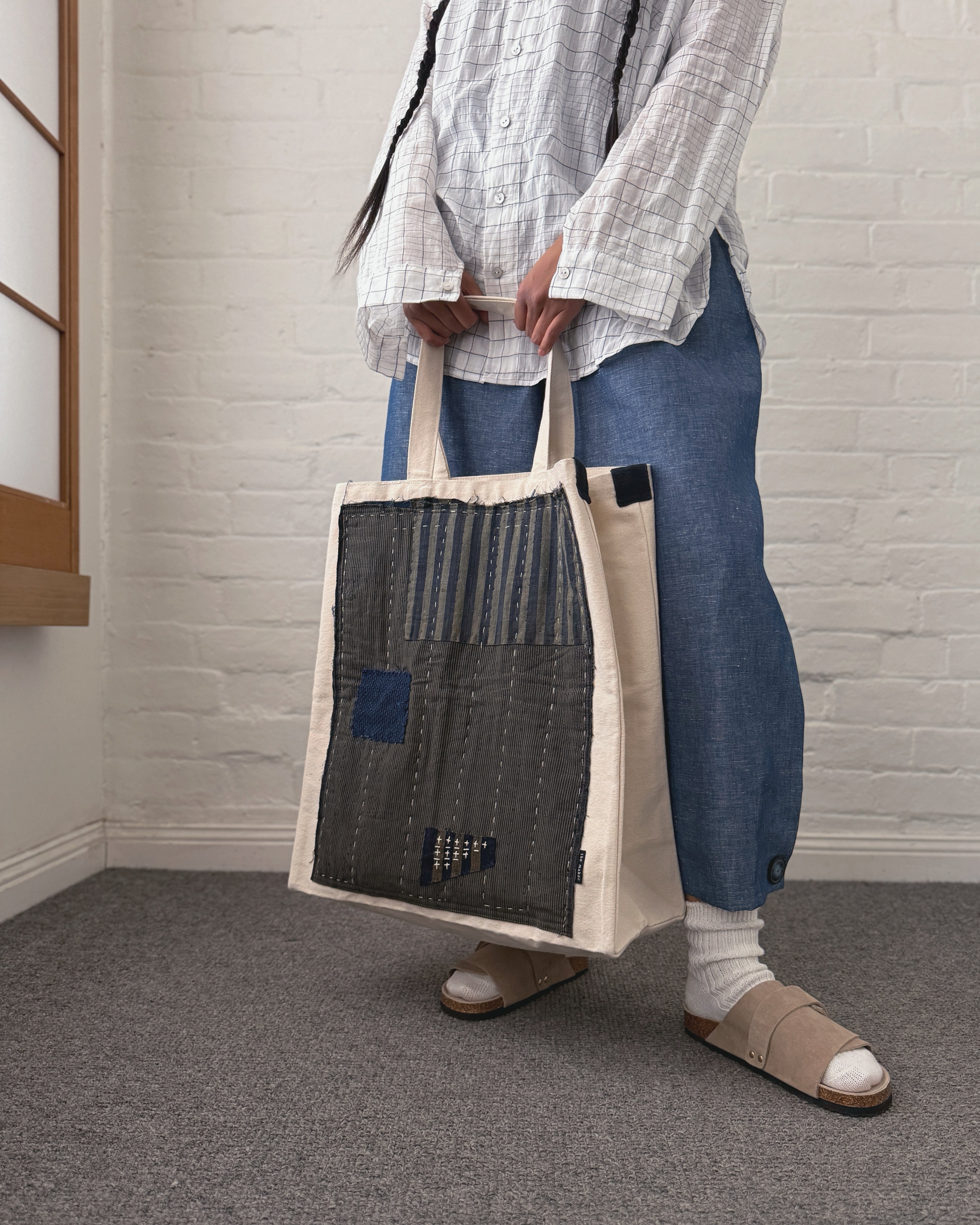 'm' for the maker : kinship tote bag