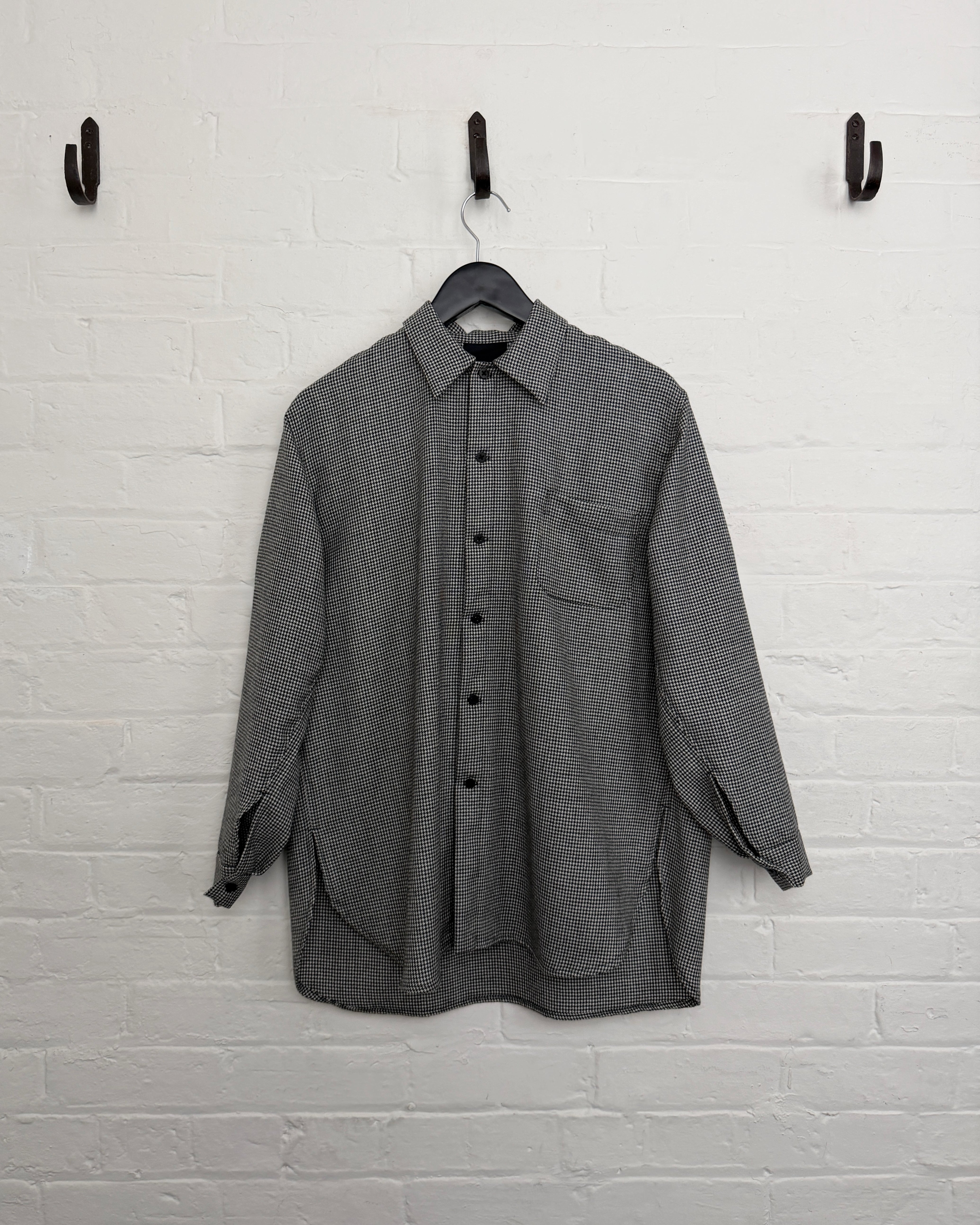 LJ struthers : wool houndstooth shirt