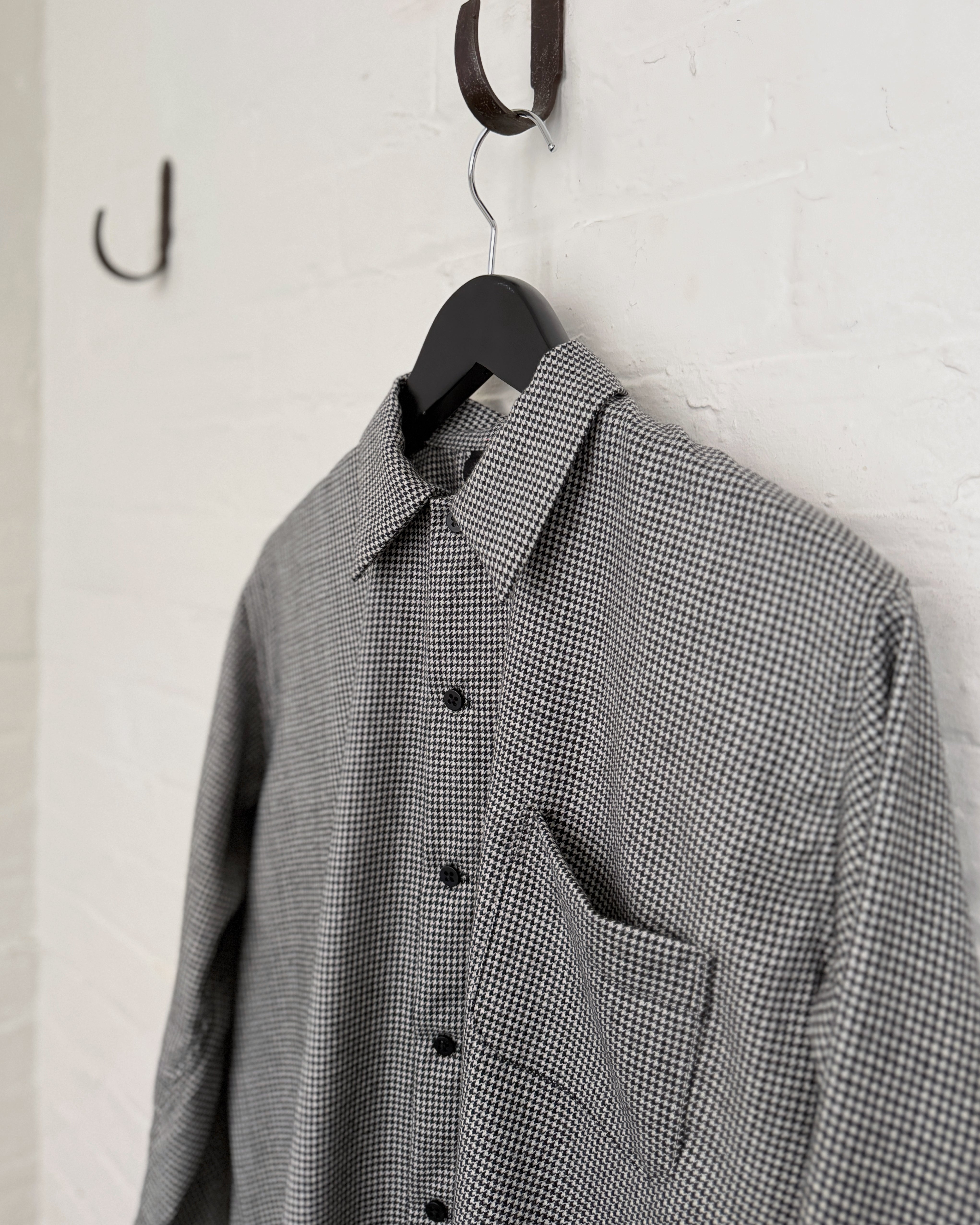 LJ struthers : wool houndstooth shirt