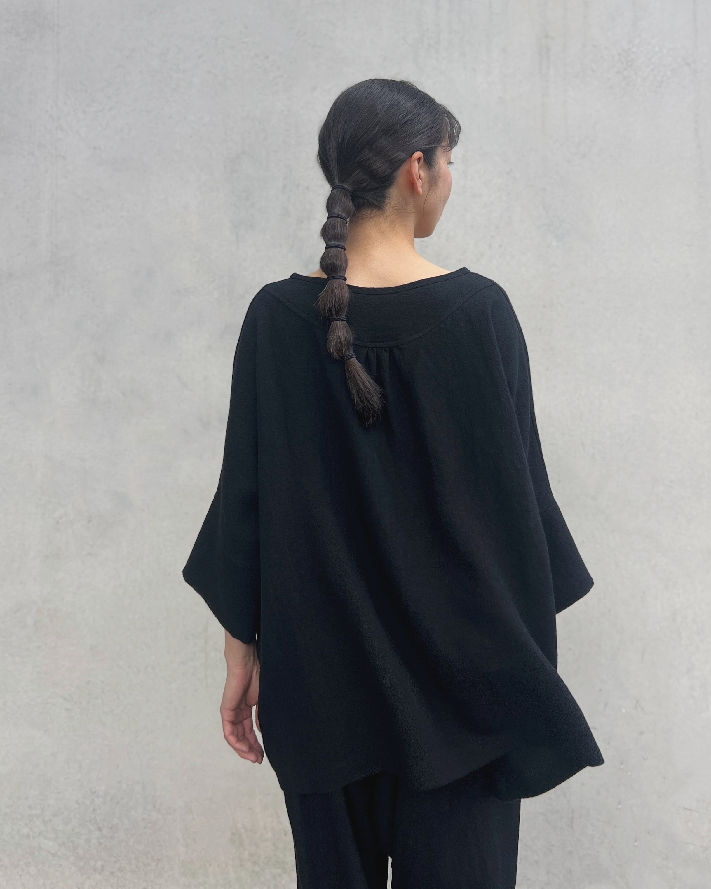 LJ struthers : ramie linen lunar smock