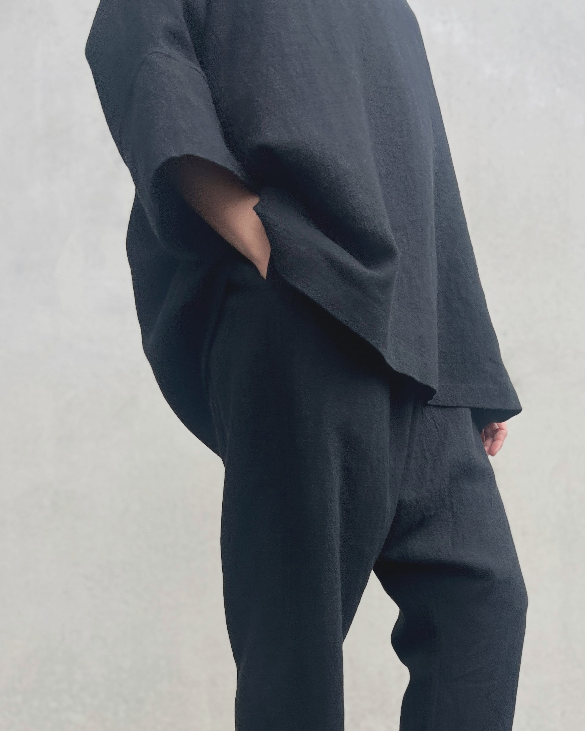 LJ struthers : ramie linen lunar smock