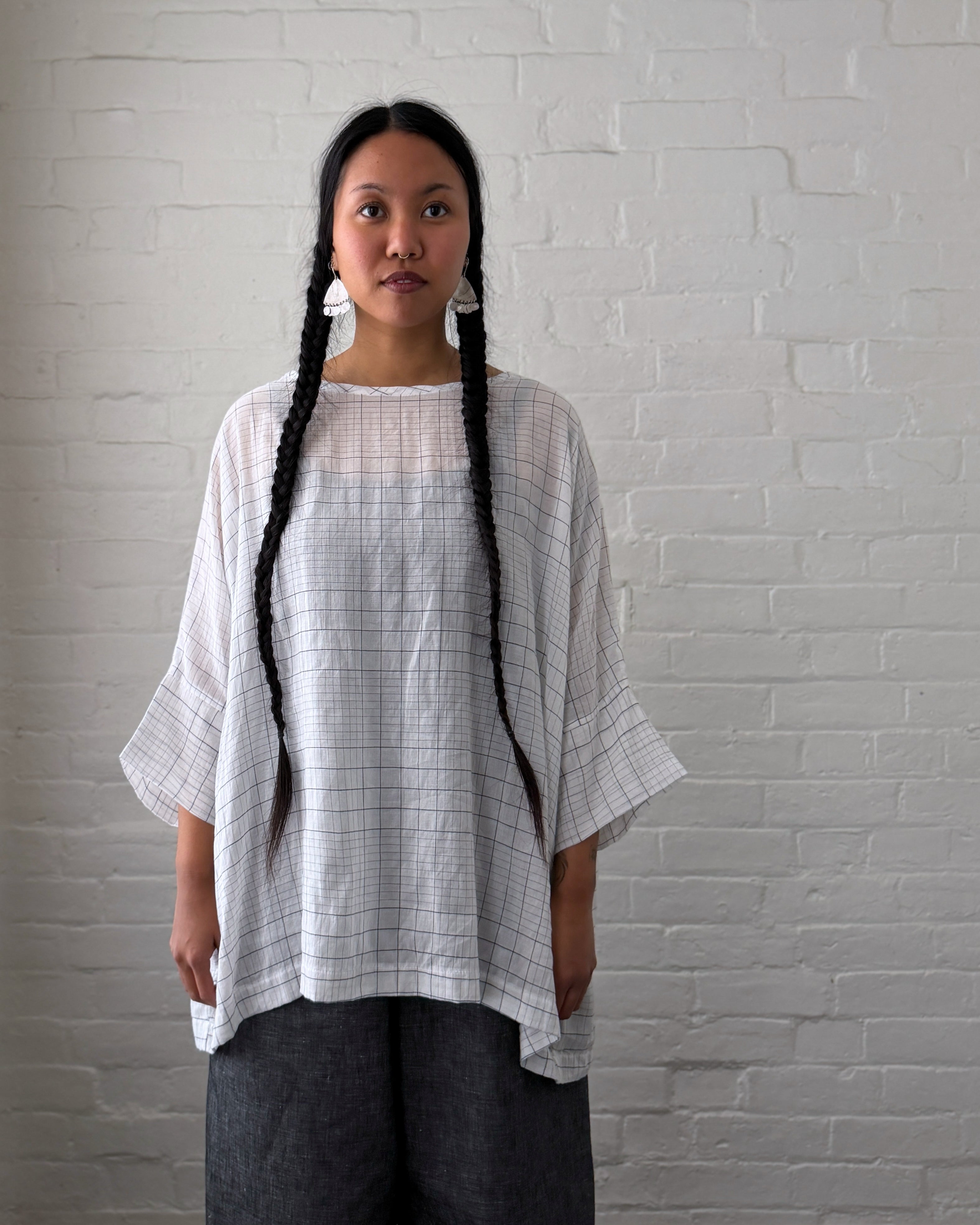 LJ struthers : lightweight cotton lunar smock