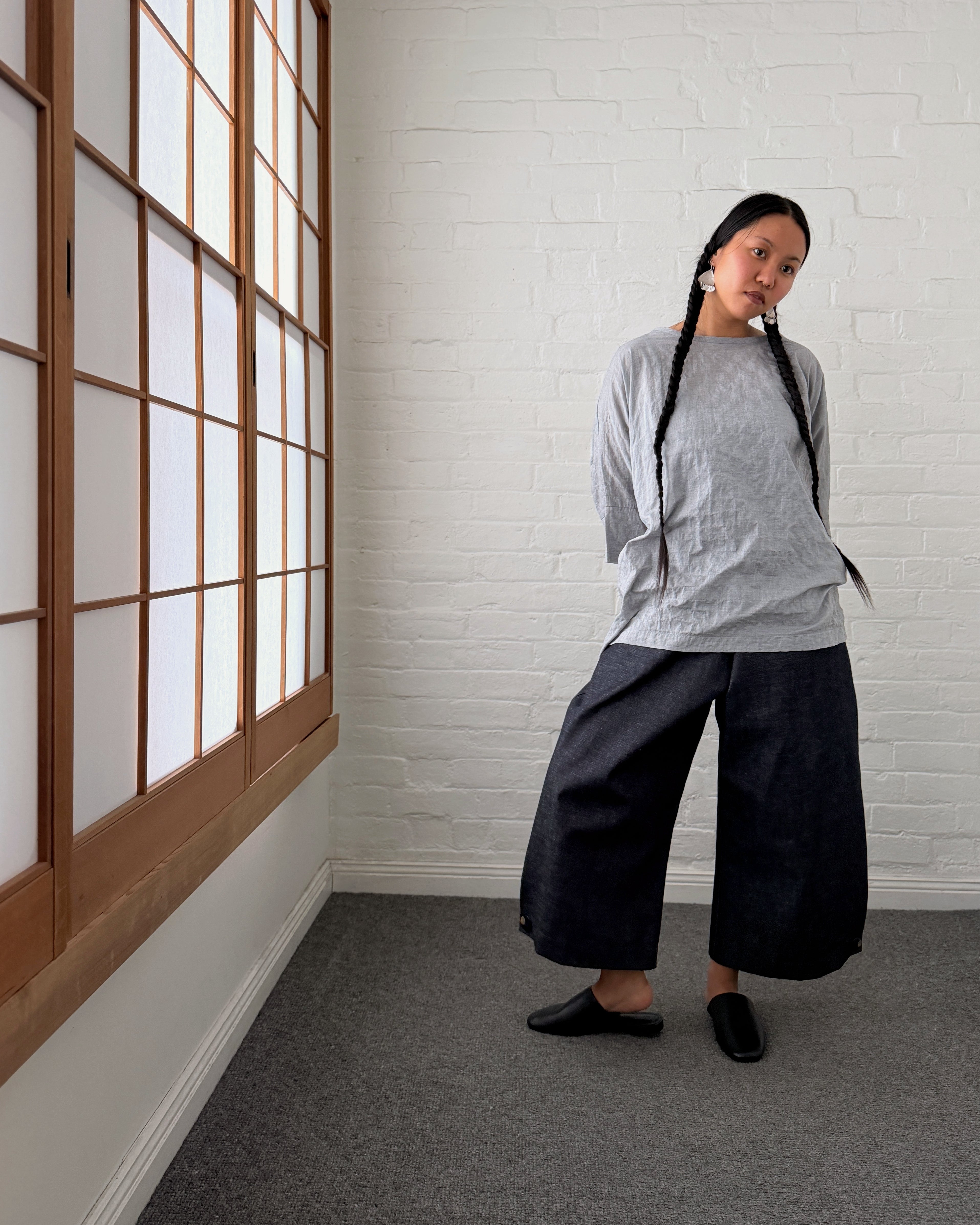 LJ struthers : lightweight cotton lunar smock