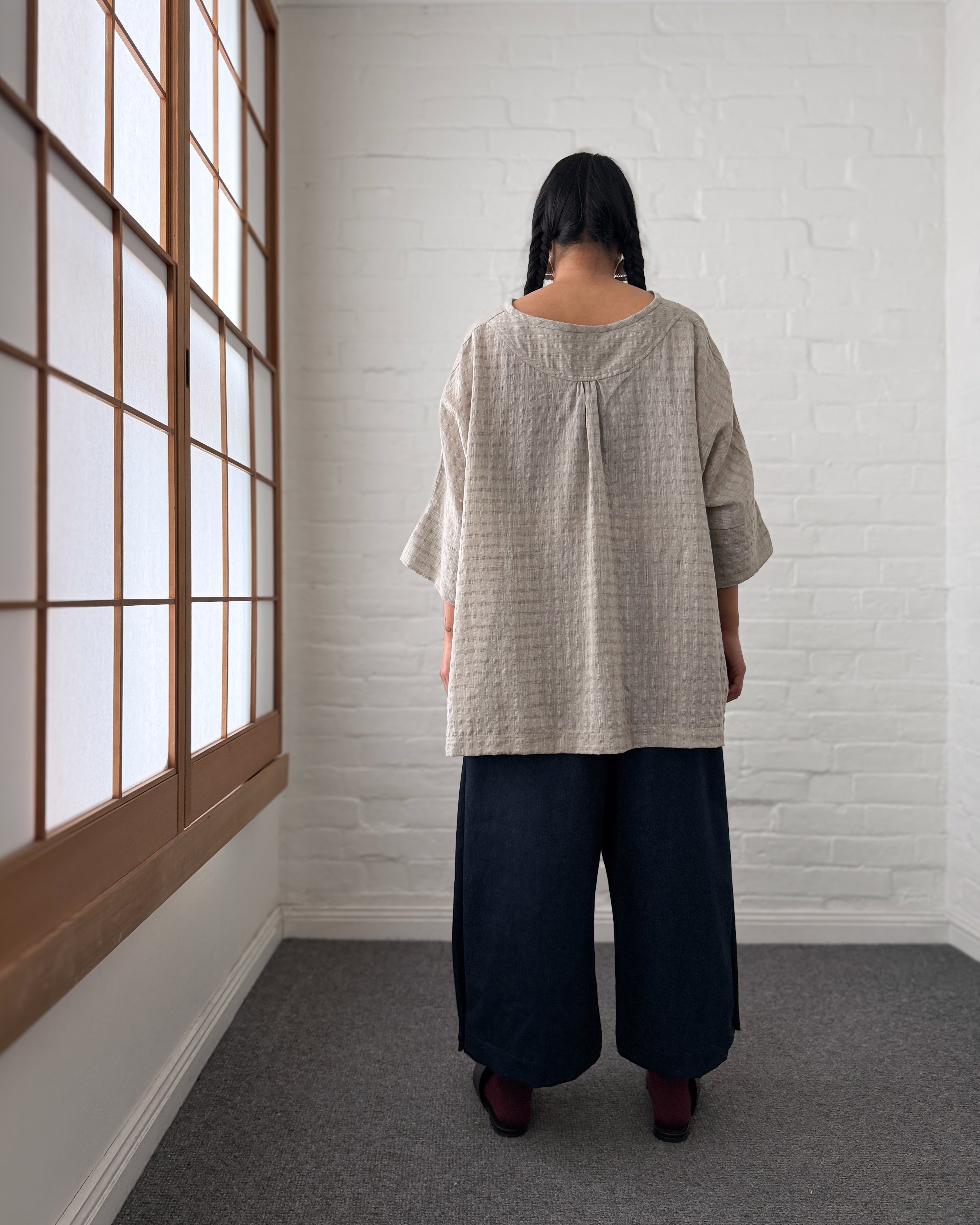 LJ struthers : denim wide leg pants