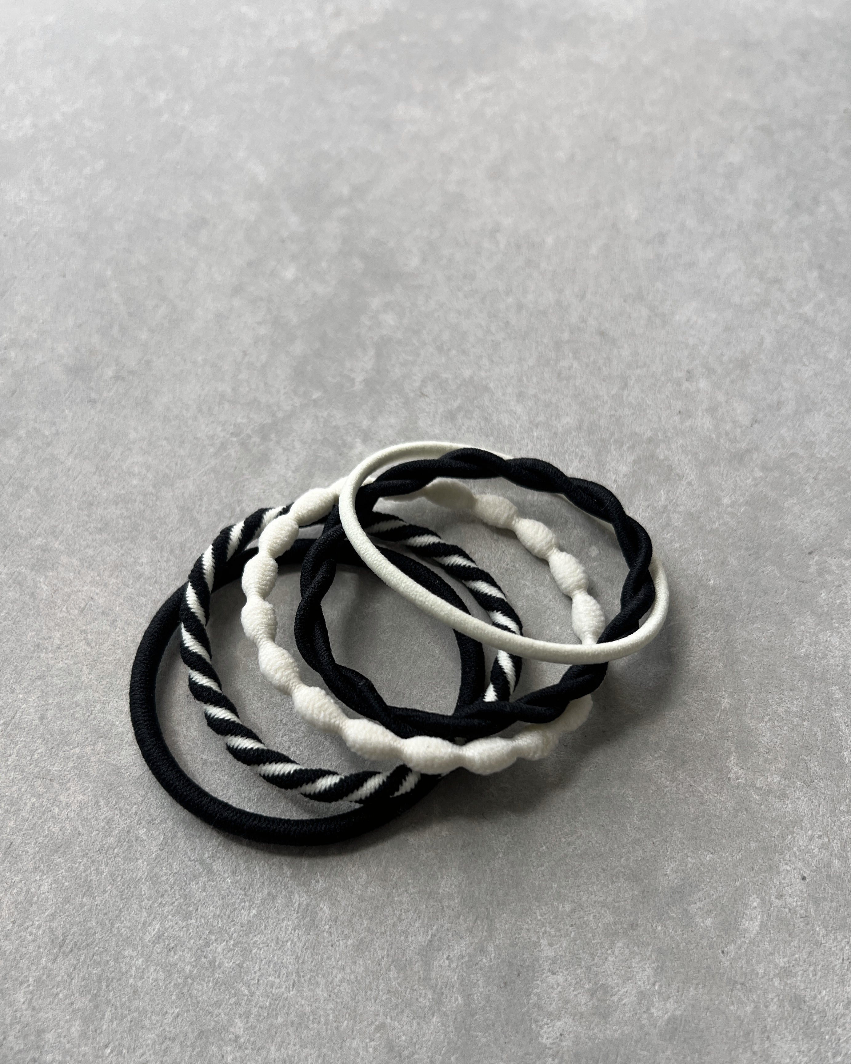 'm' for the maker : hair tie set - black sesame