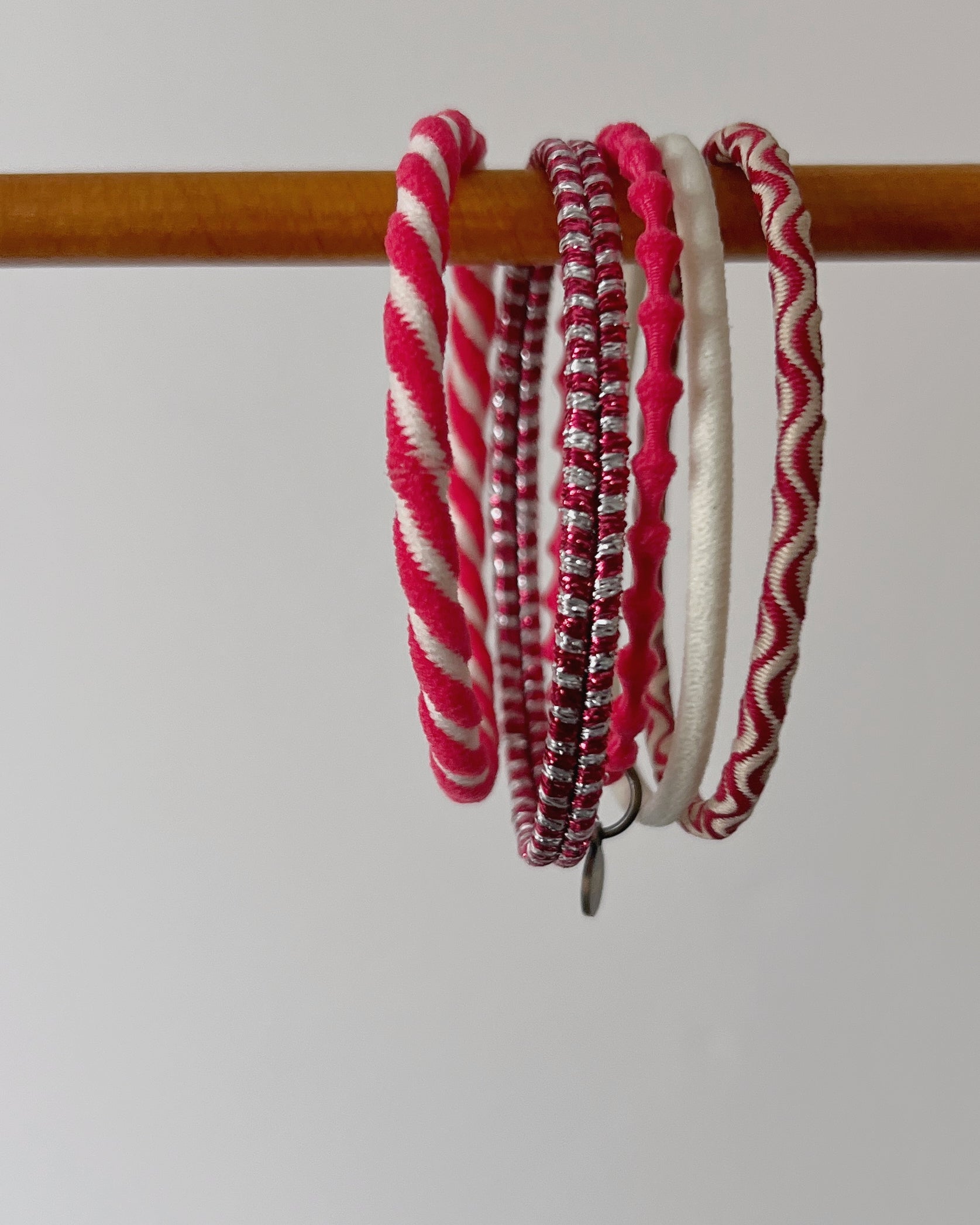 'm' for the maker : hair tie set - strawberry mochi