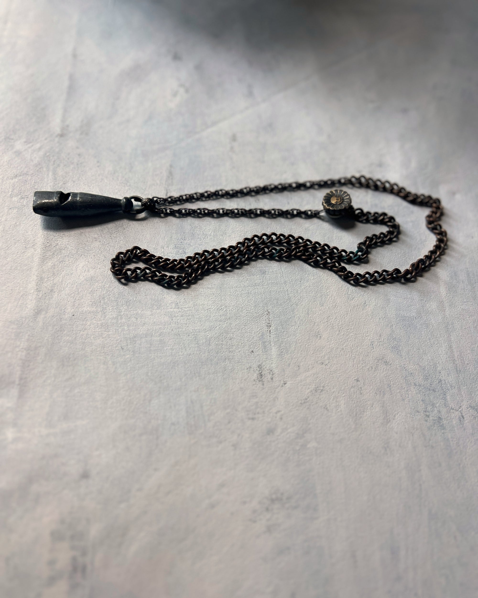 modern marcel : vintage whistle necklace