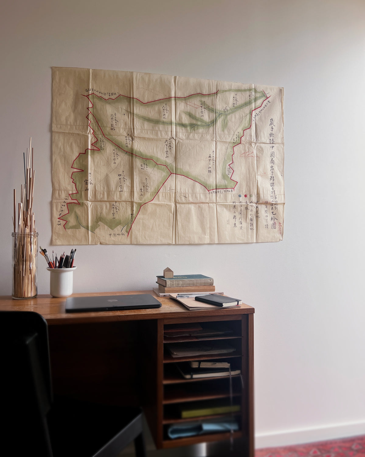 antique japanese map : san | the maker