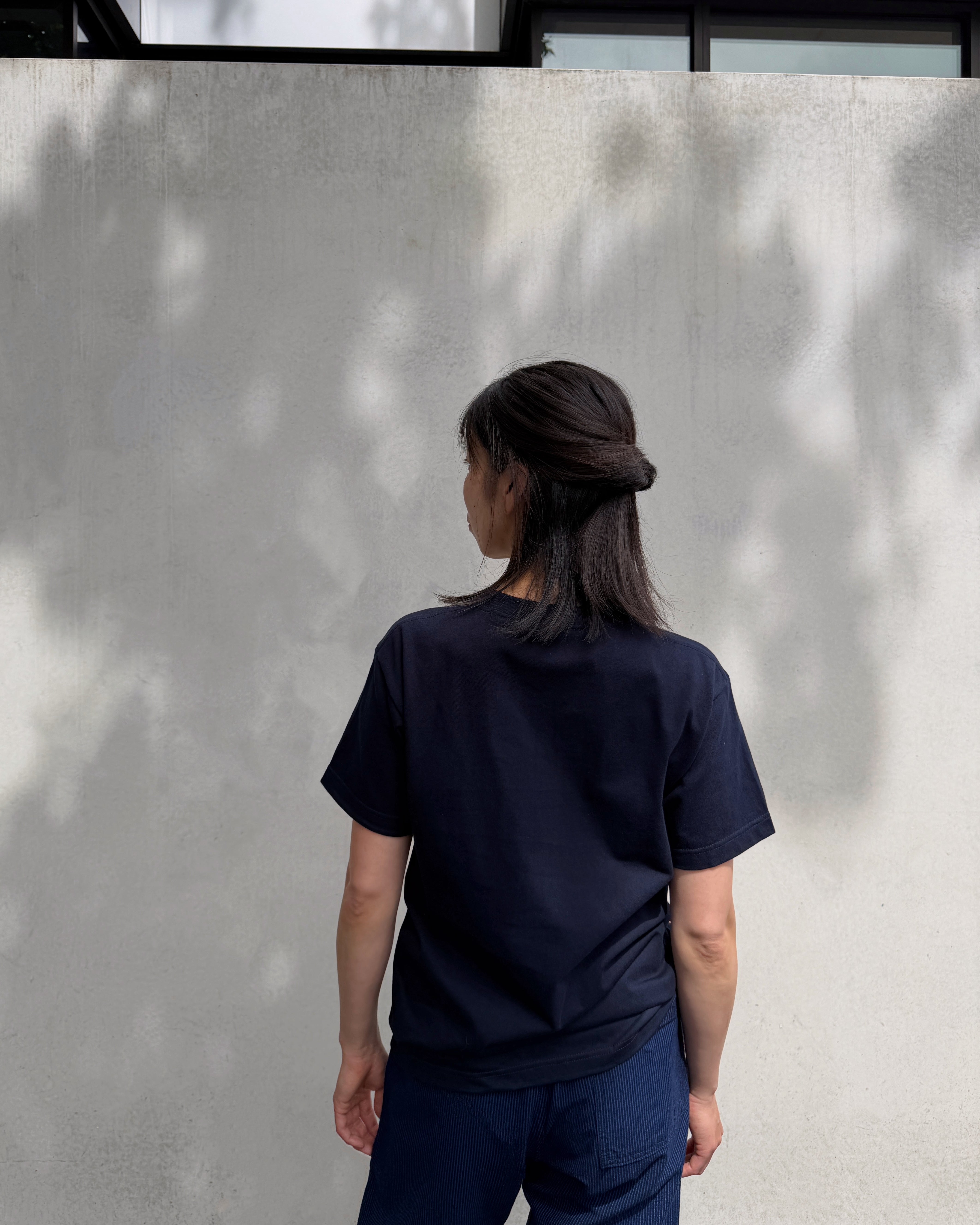 PRINTSTAR : navy tee shirt 250gsm