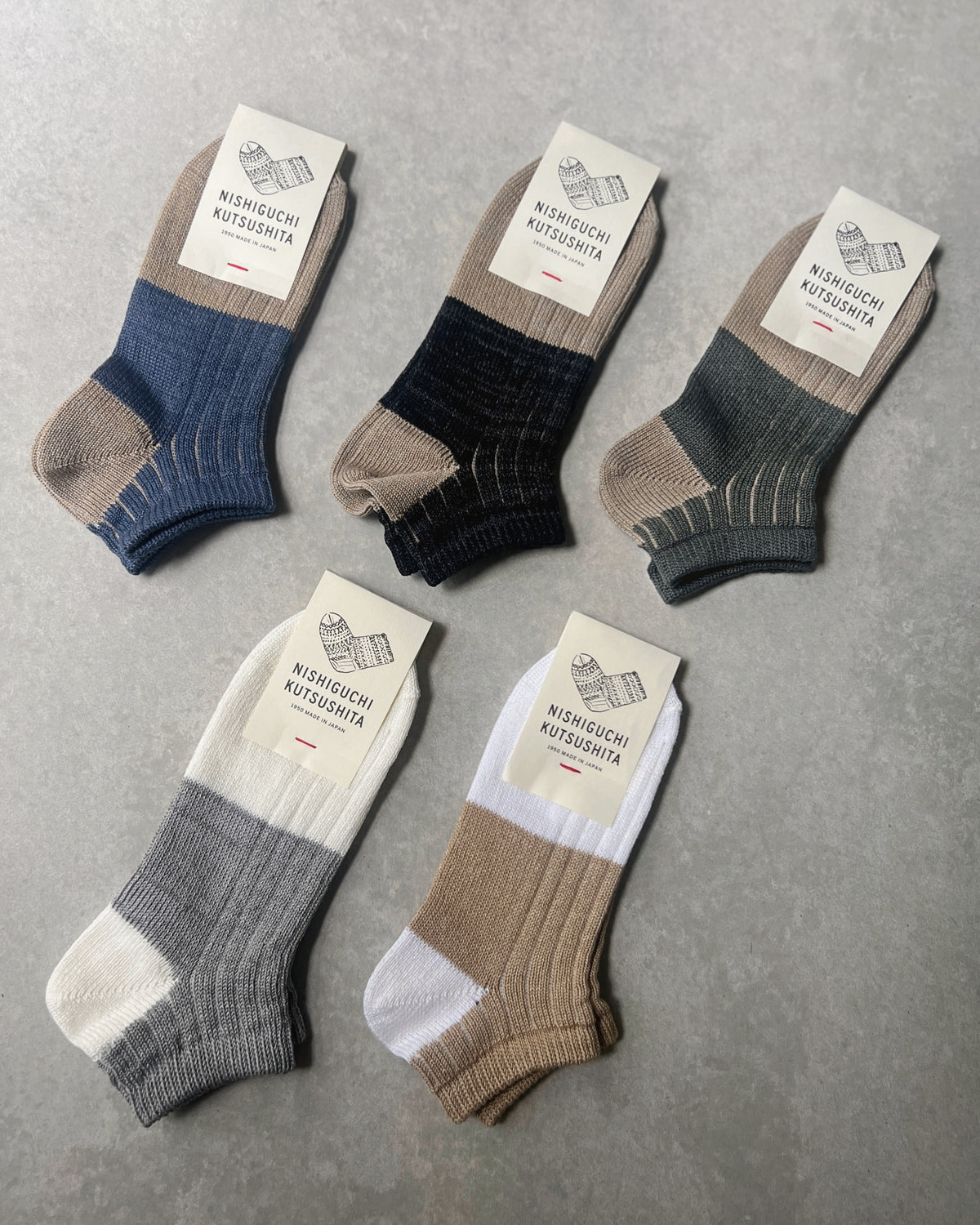 nishiguchi kutsushita : linen cotton anklet sock | the maker