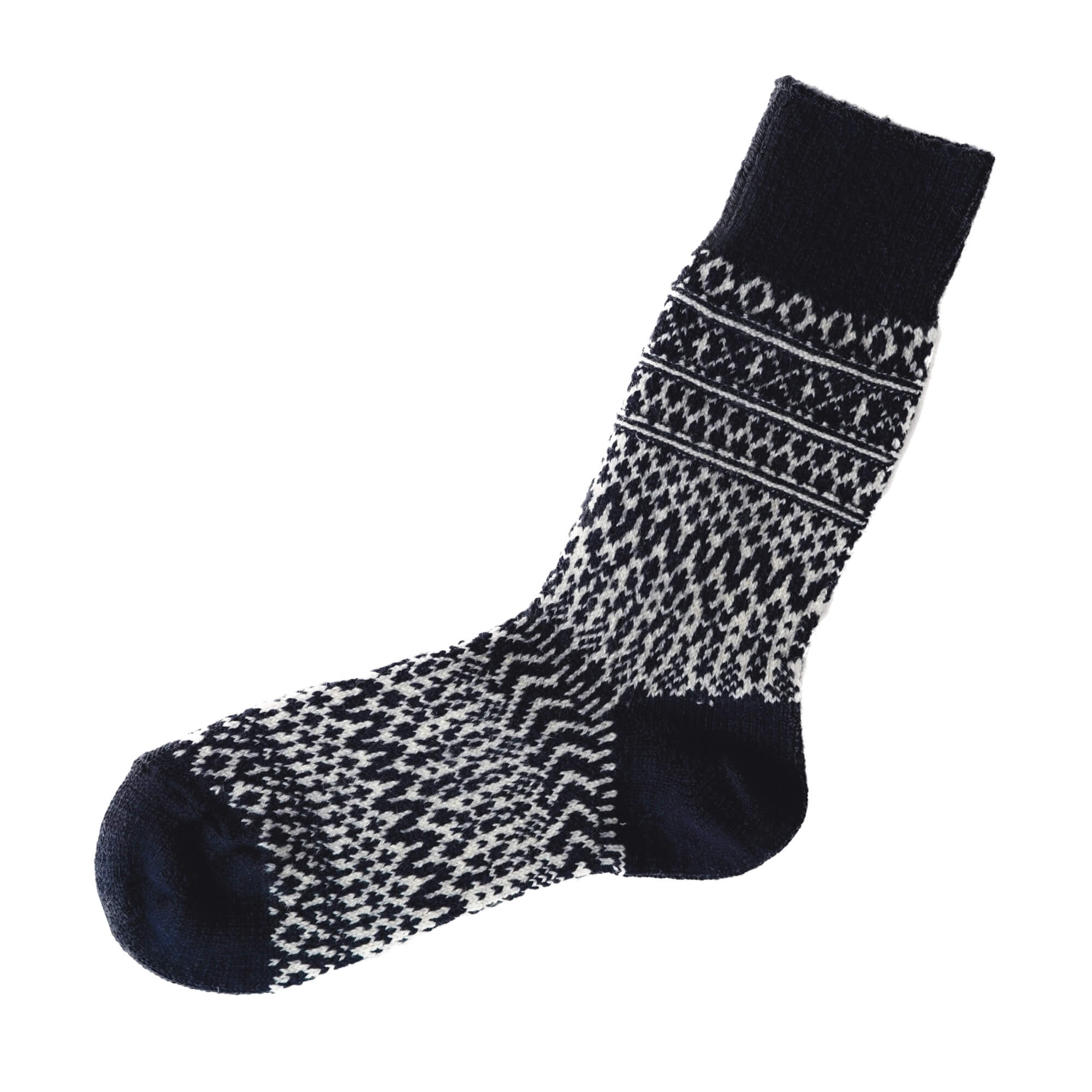 nishiguchi kutsushita : oslo wool jacquard socks
