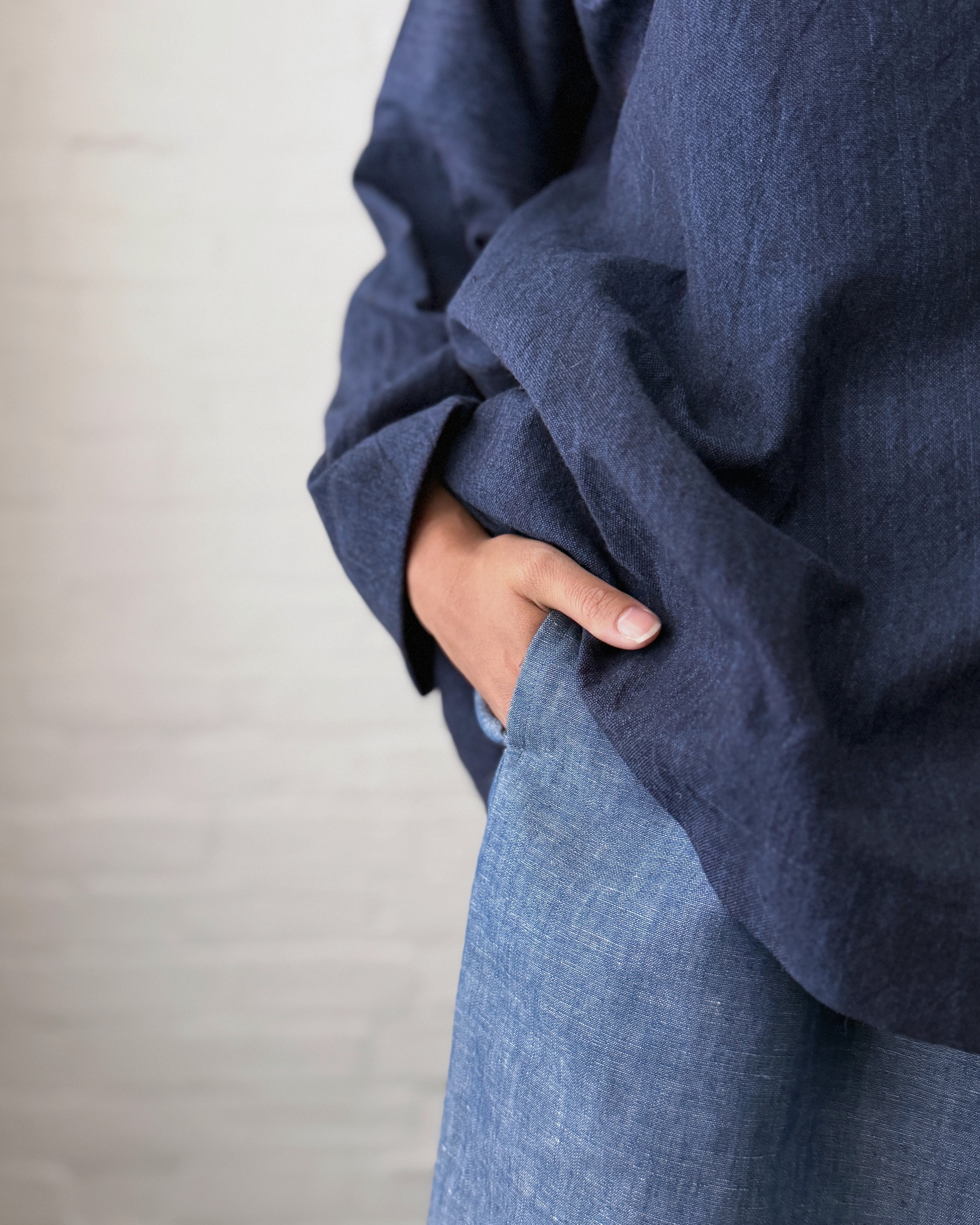 LJ struthers : indigo dyed shirt