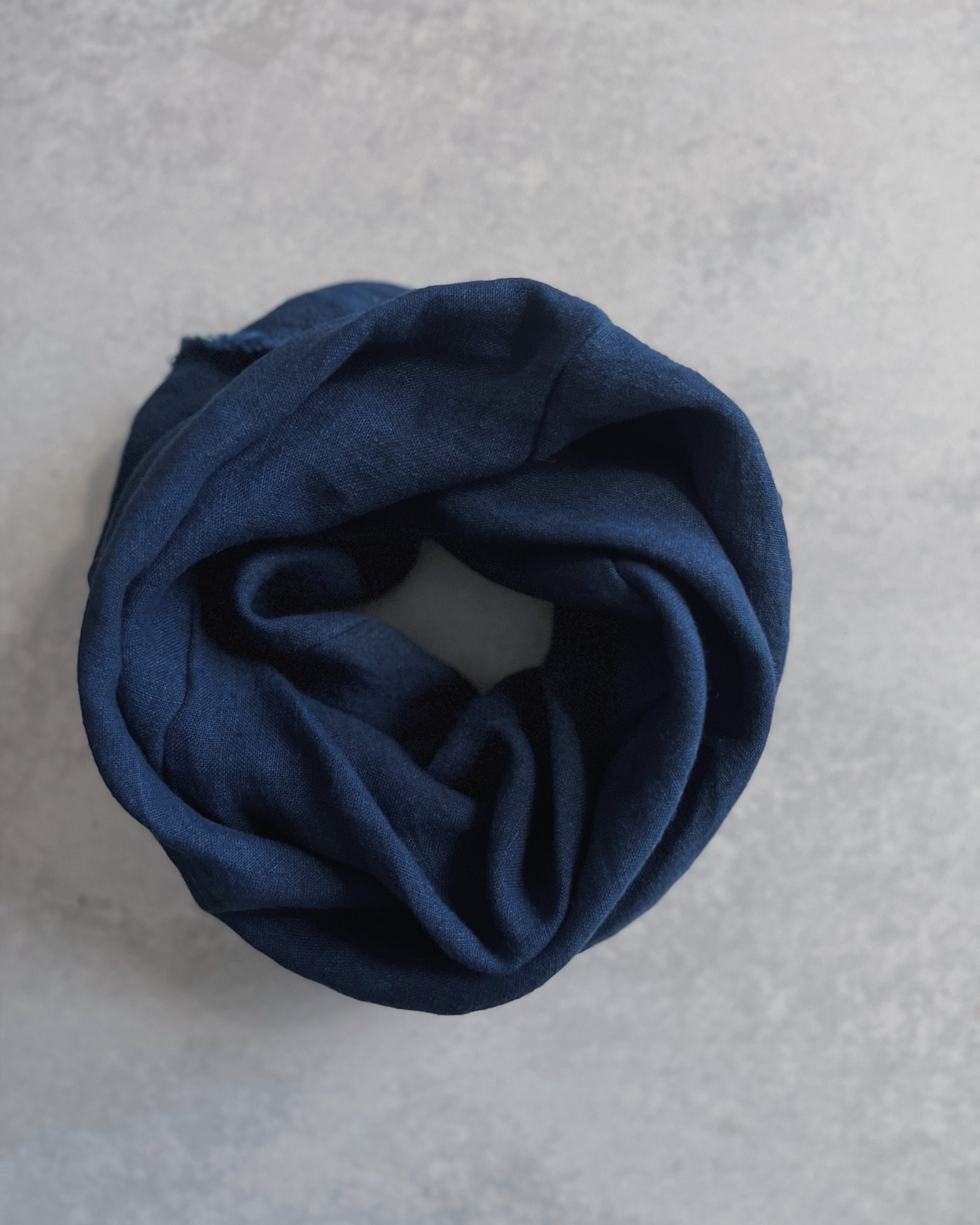 'm' for the maker : indigo cotton origin loop scarf