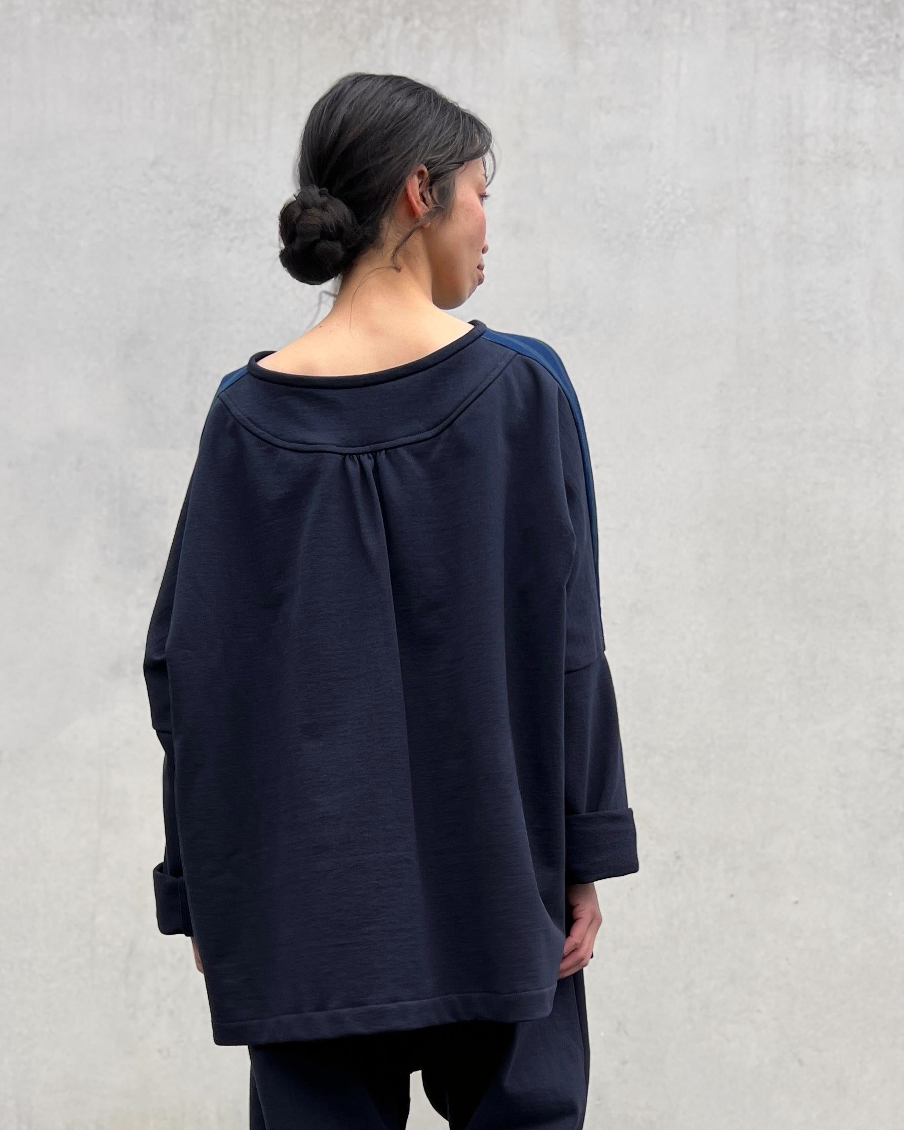 LJ struthers : cotton knit parallel smock