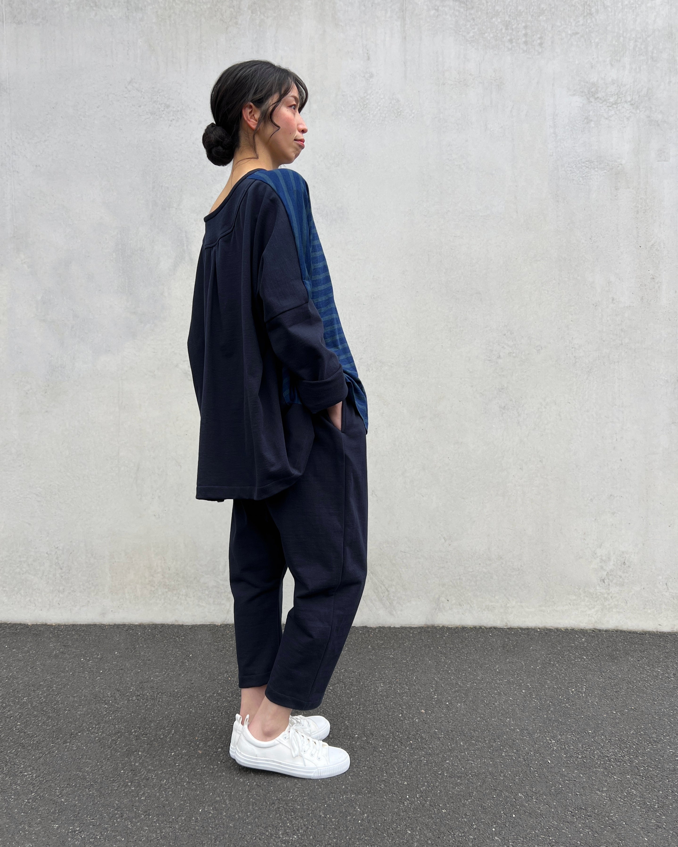 LJ struthers : cotton knit parallel smock