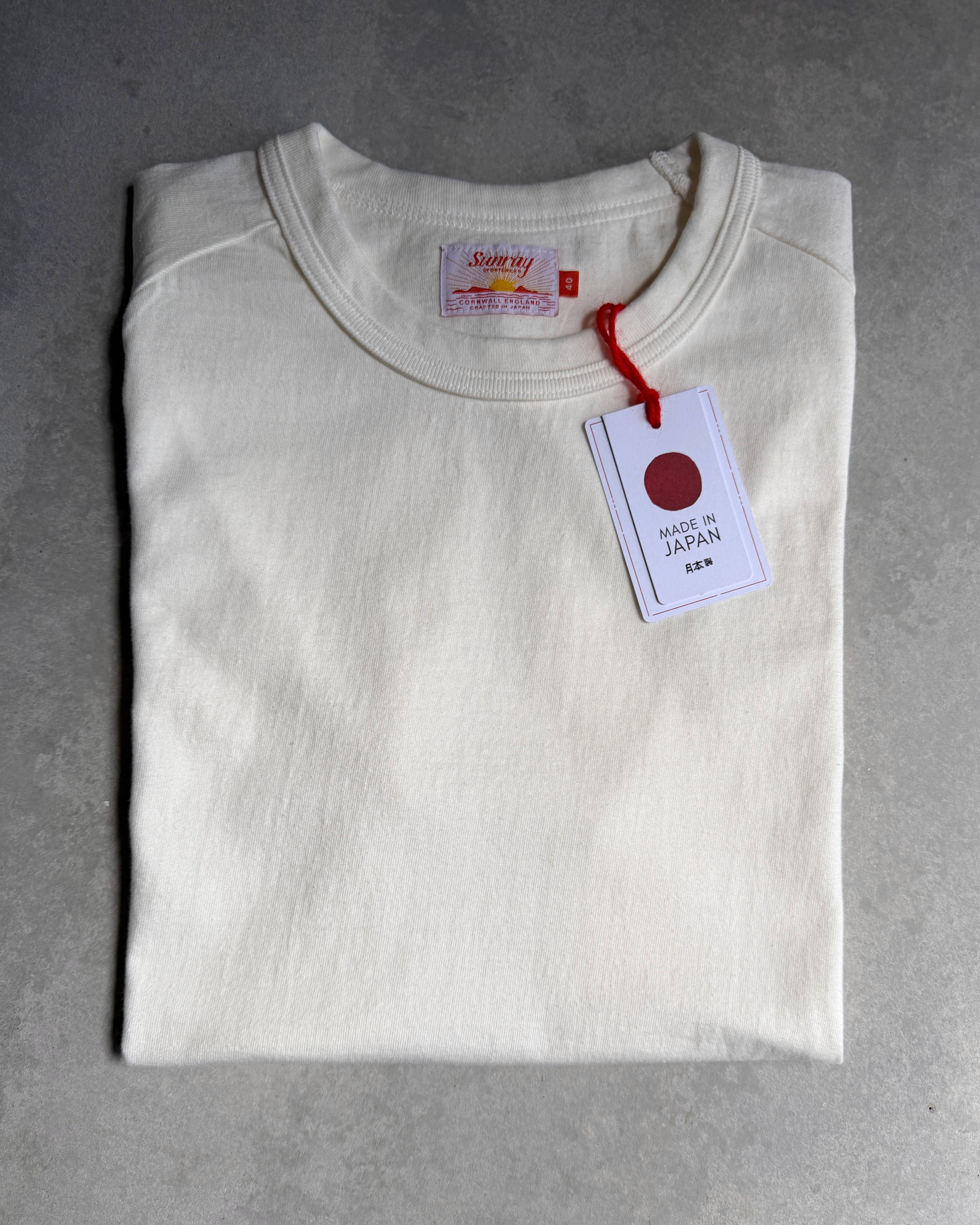 Sunray Sportswear : pua'ena short sleeve t-shirt in off-white