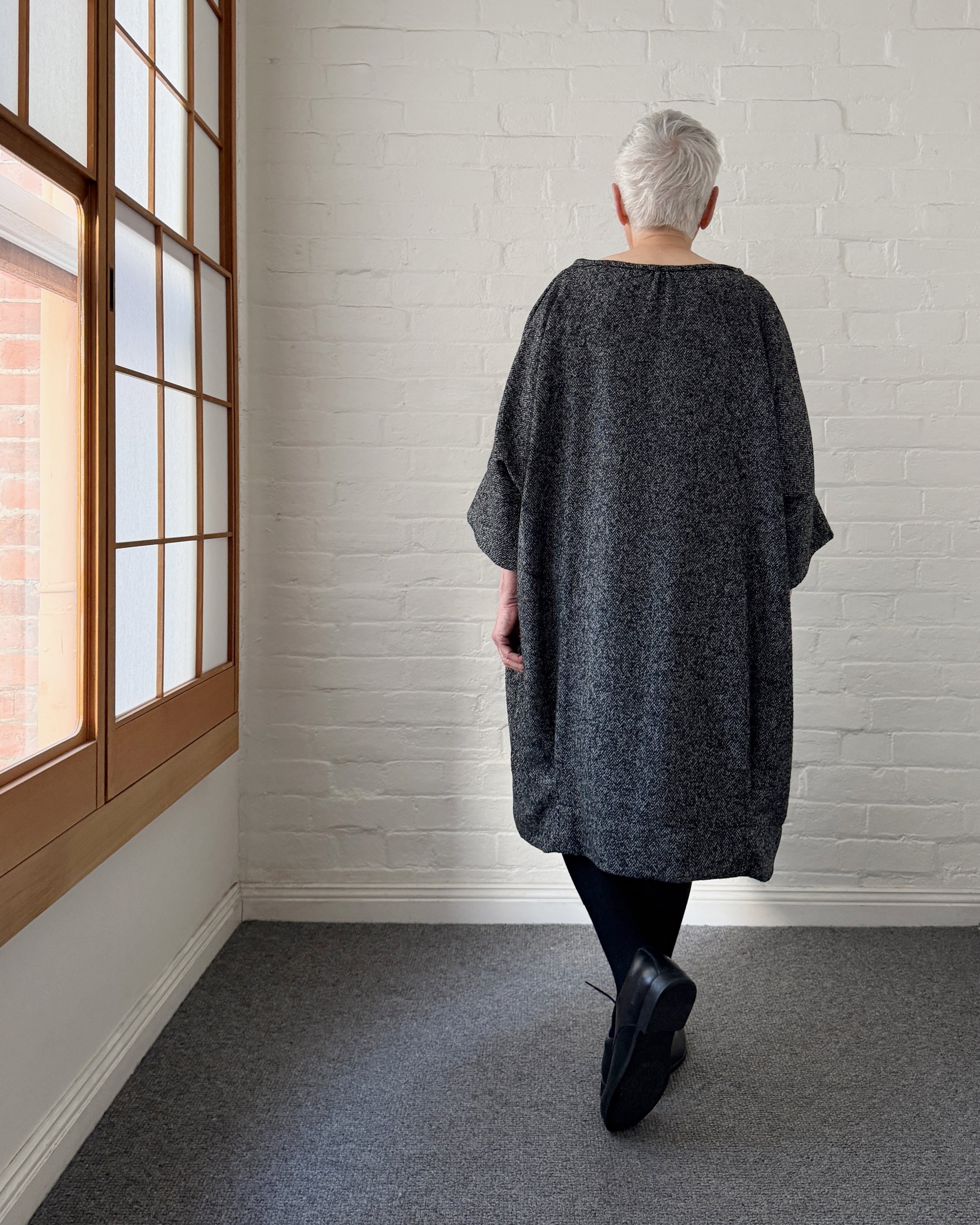 LJ struthers : wool quadro dress