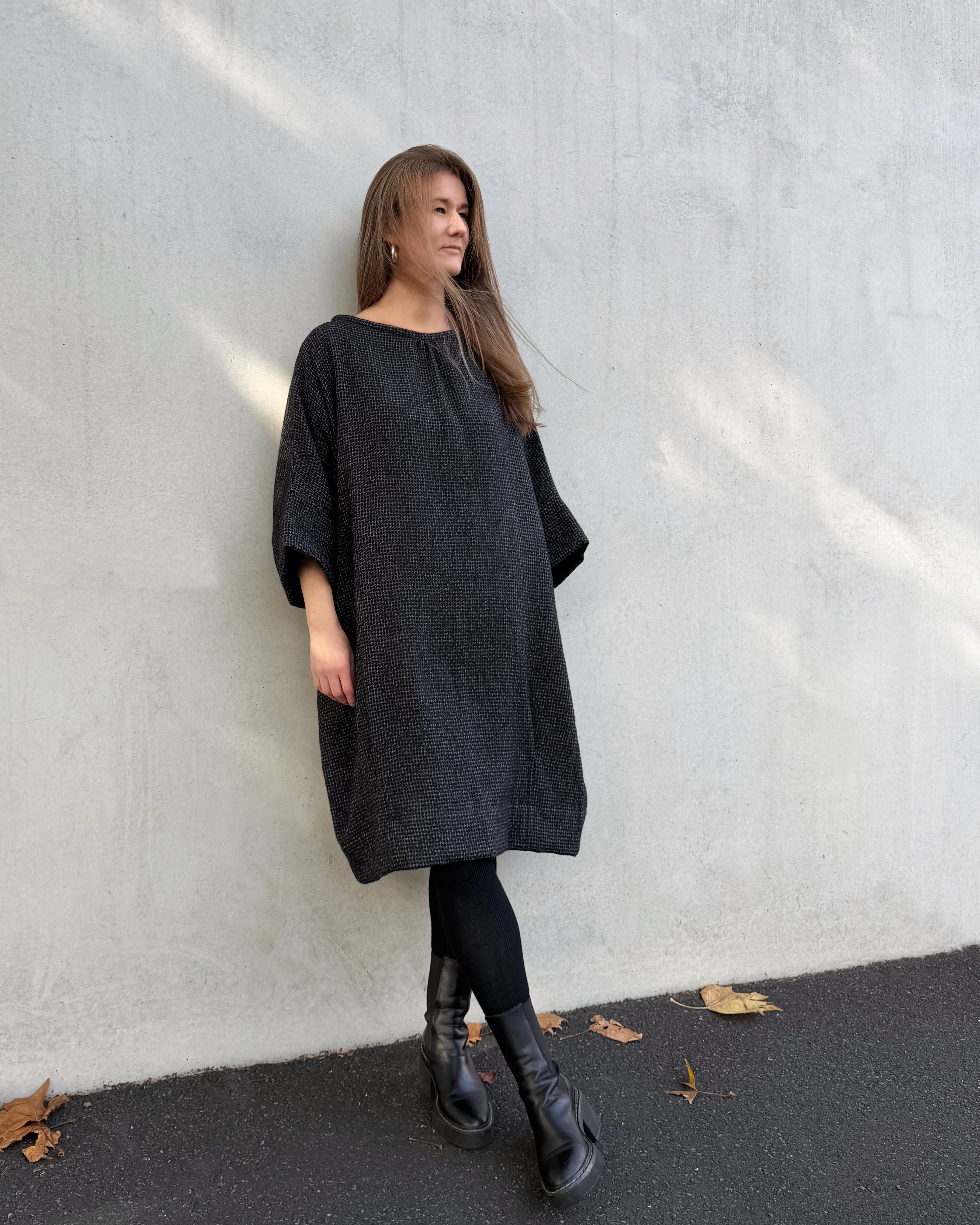 LJ struthers : wool quadro dress