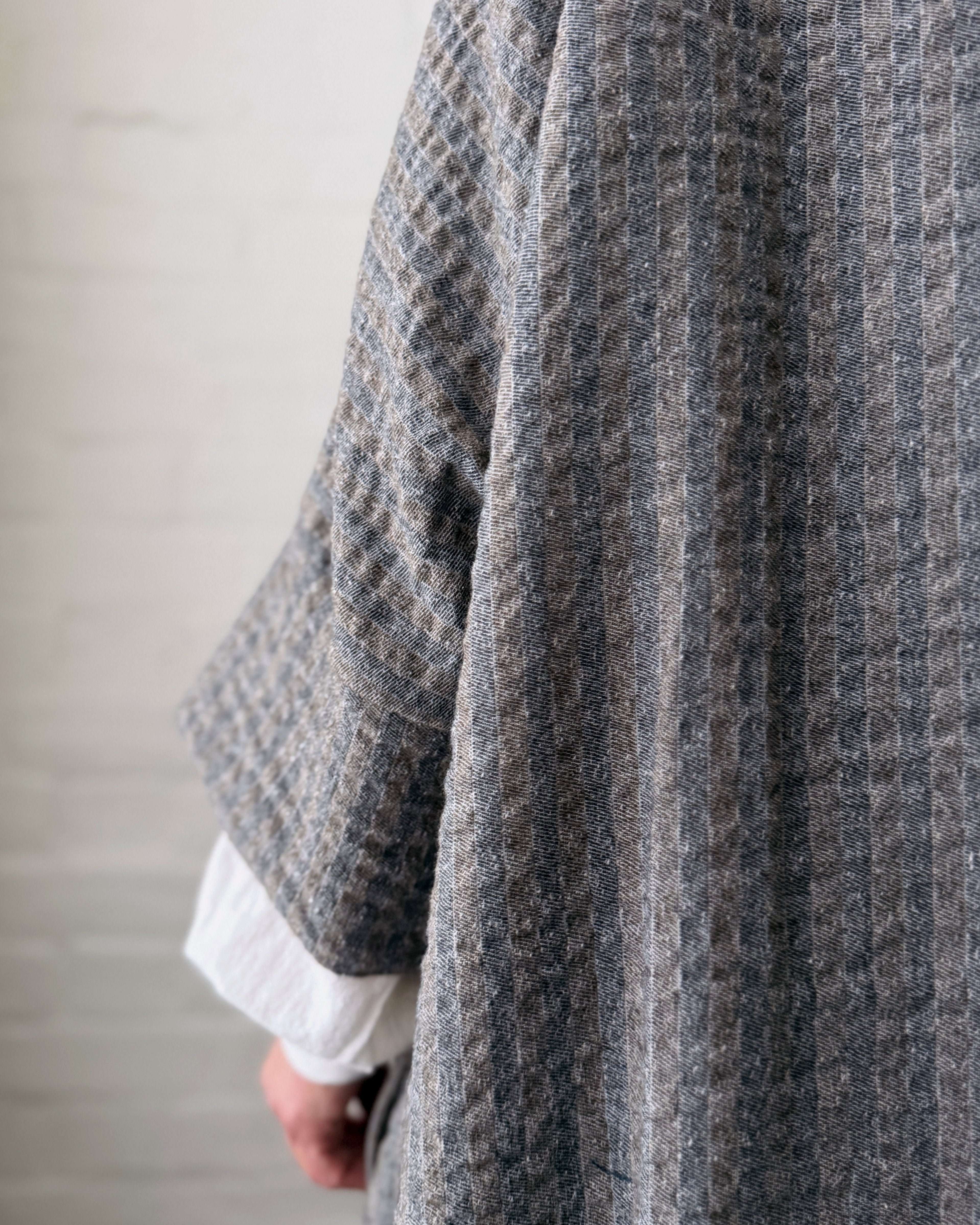 LJ struthers : wool cotton quadro dress