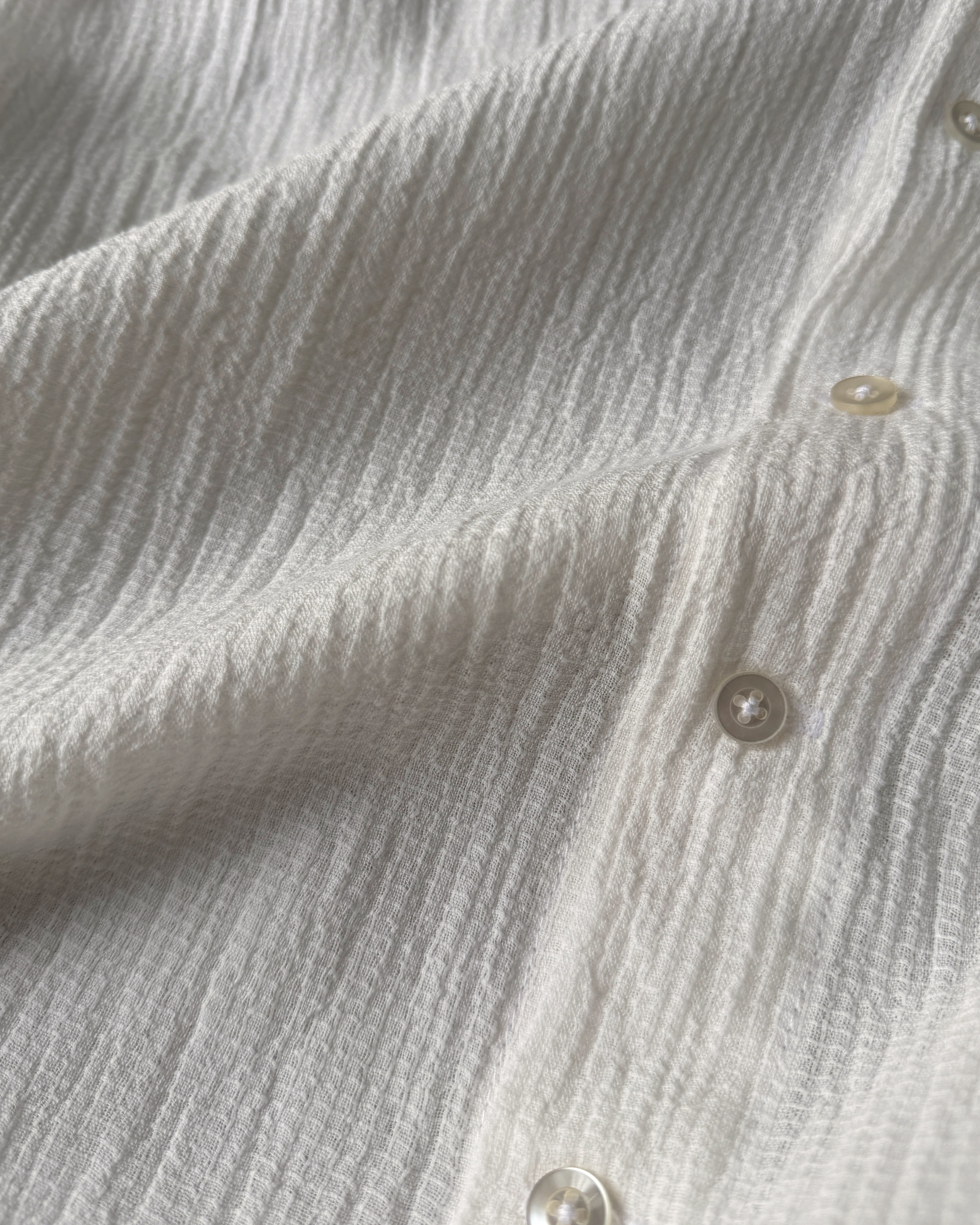 LJ struthers : textured cotton shirt