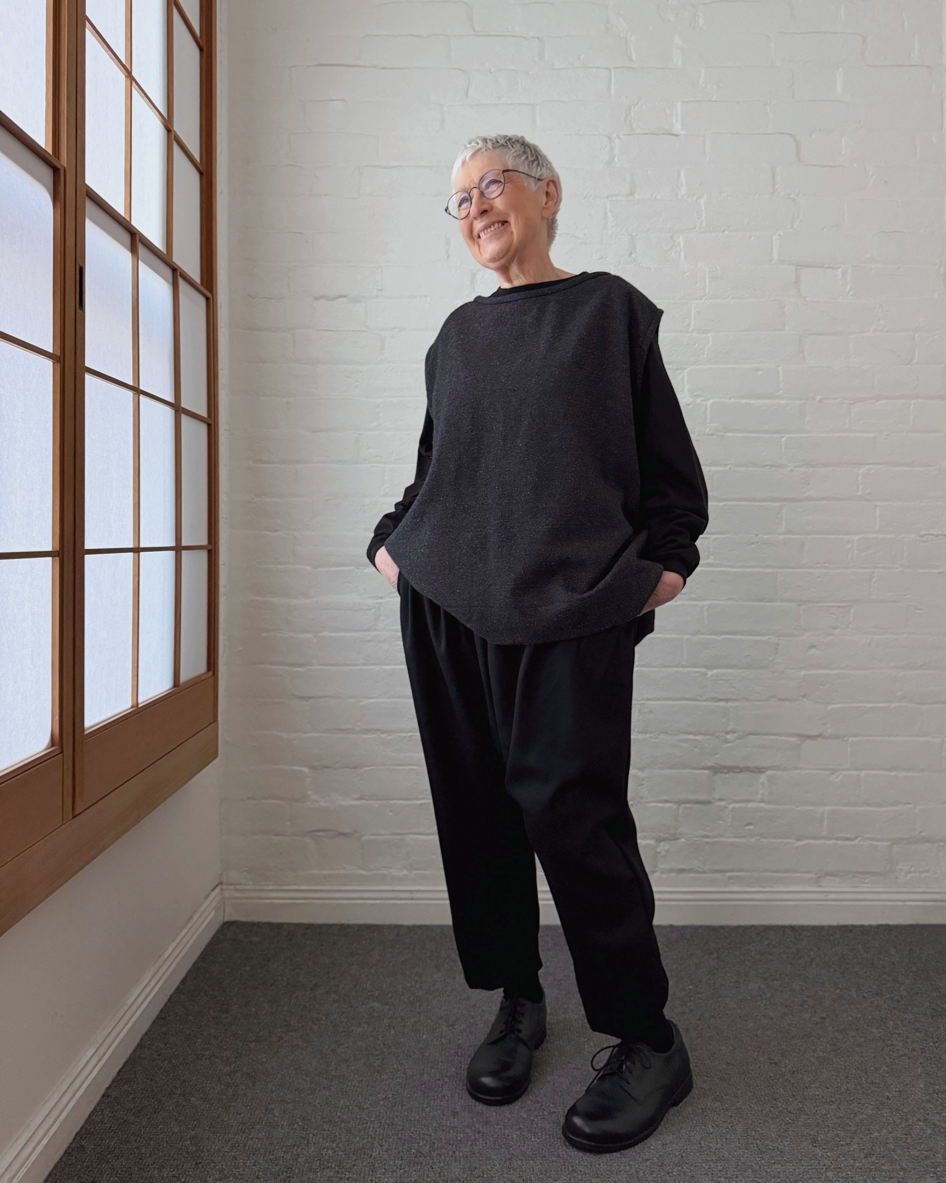LJ struthers : sleeveless wool tunic