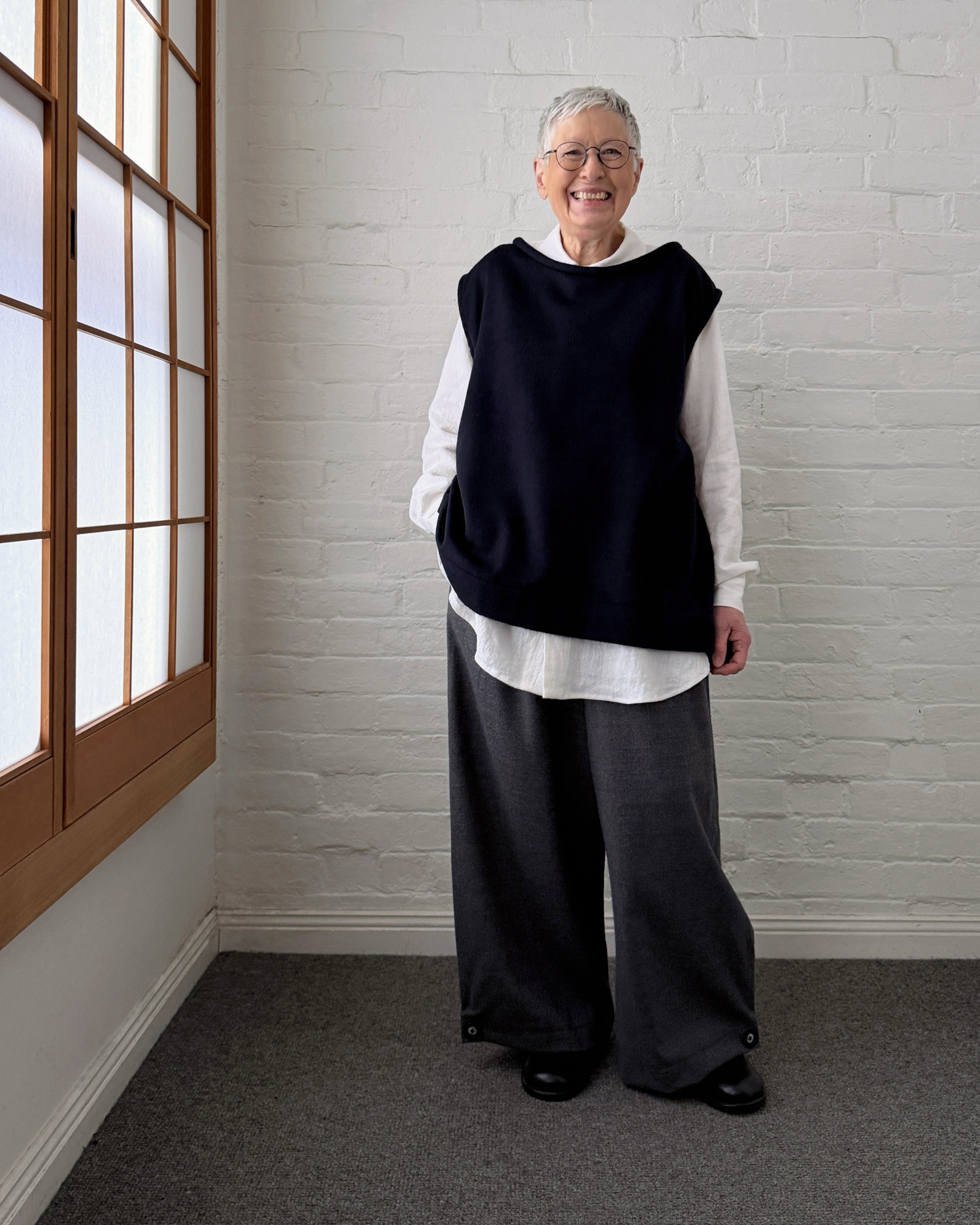 LJ struthers : sleeveless wool tunic