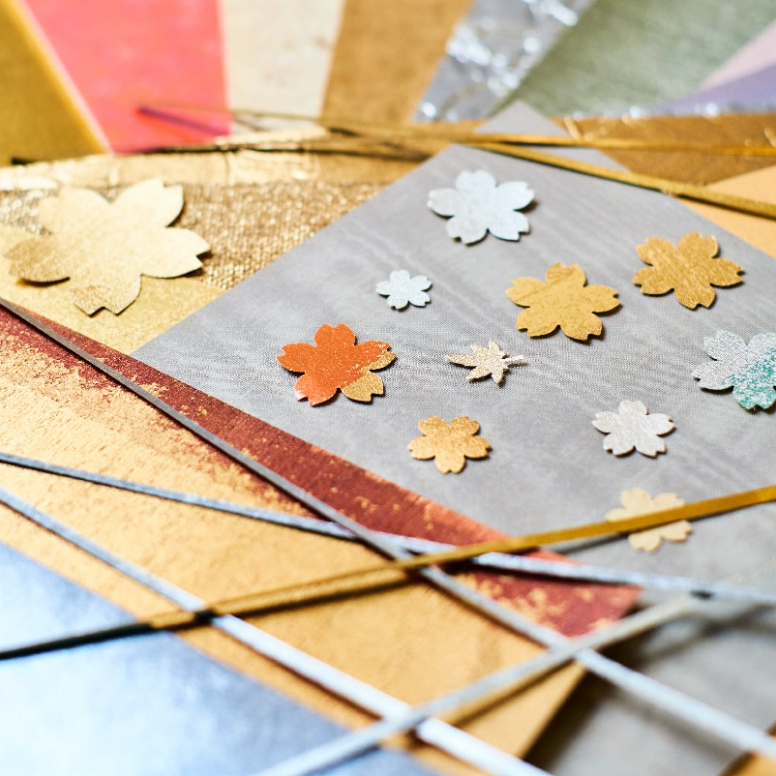 rekiseisha : metal leaf paper gift pack