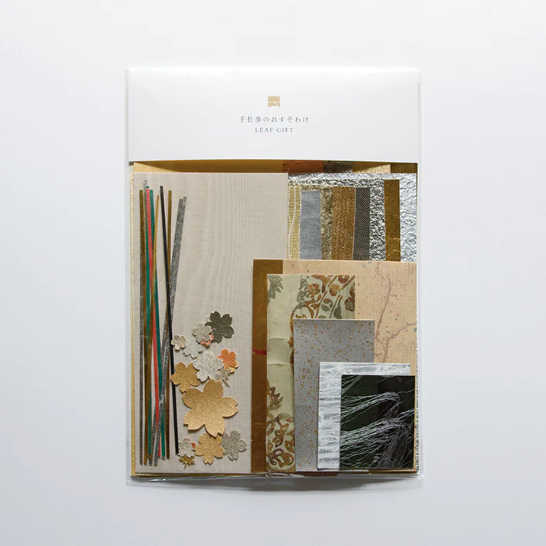 rekiseisha : metal leaf paper gift pack