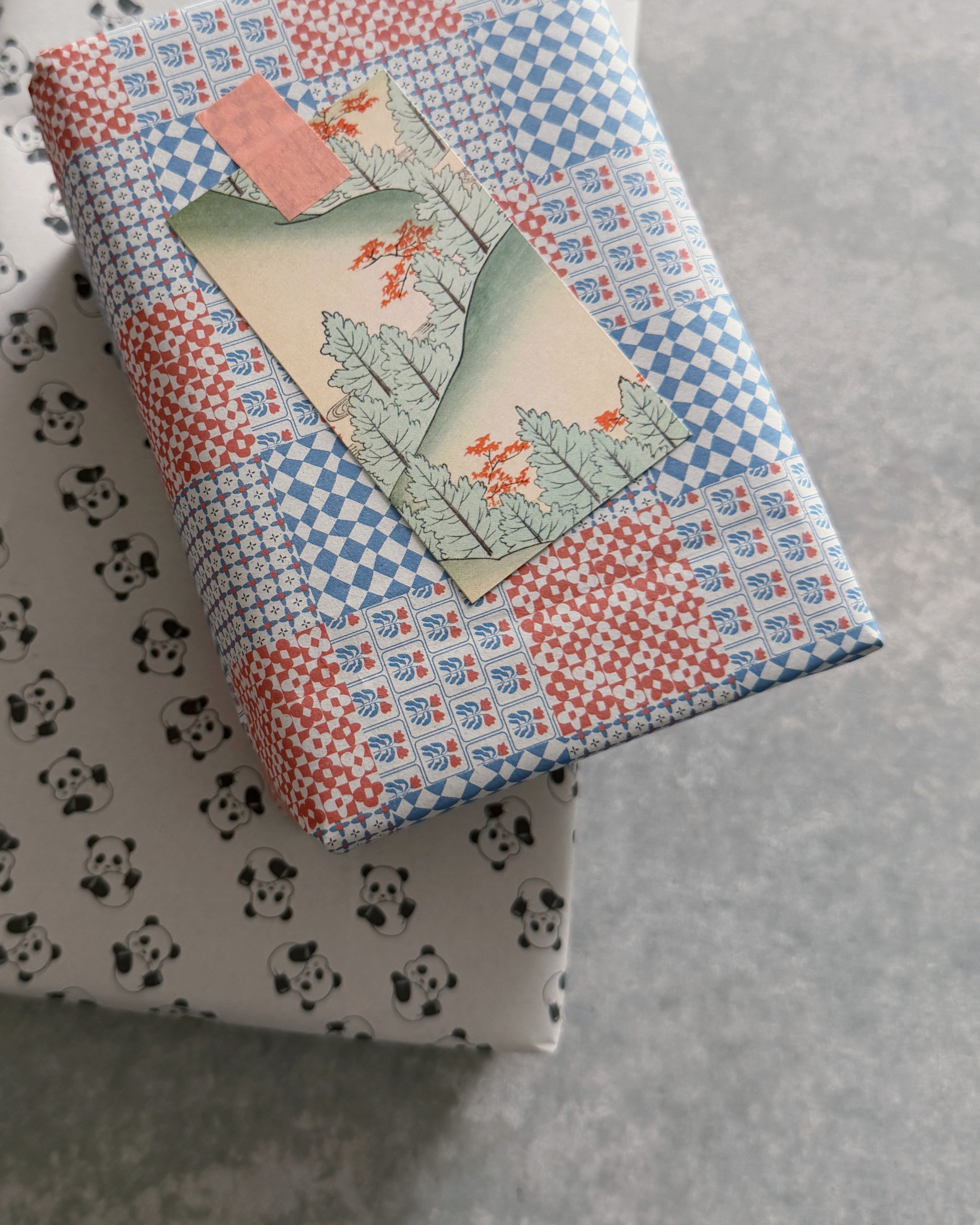 kiku print : kimono gift tags