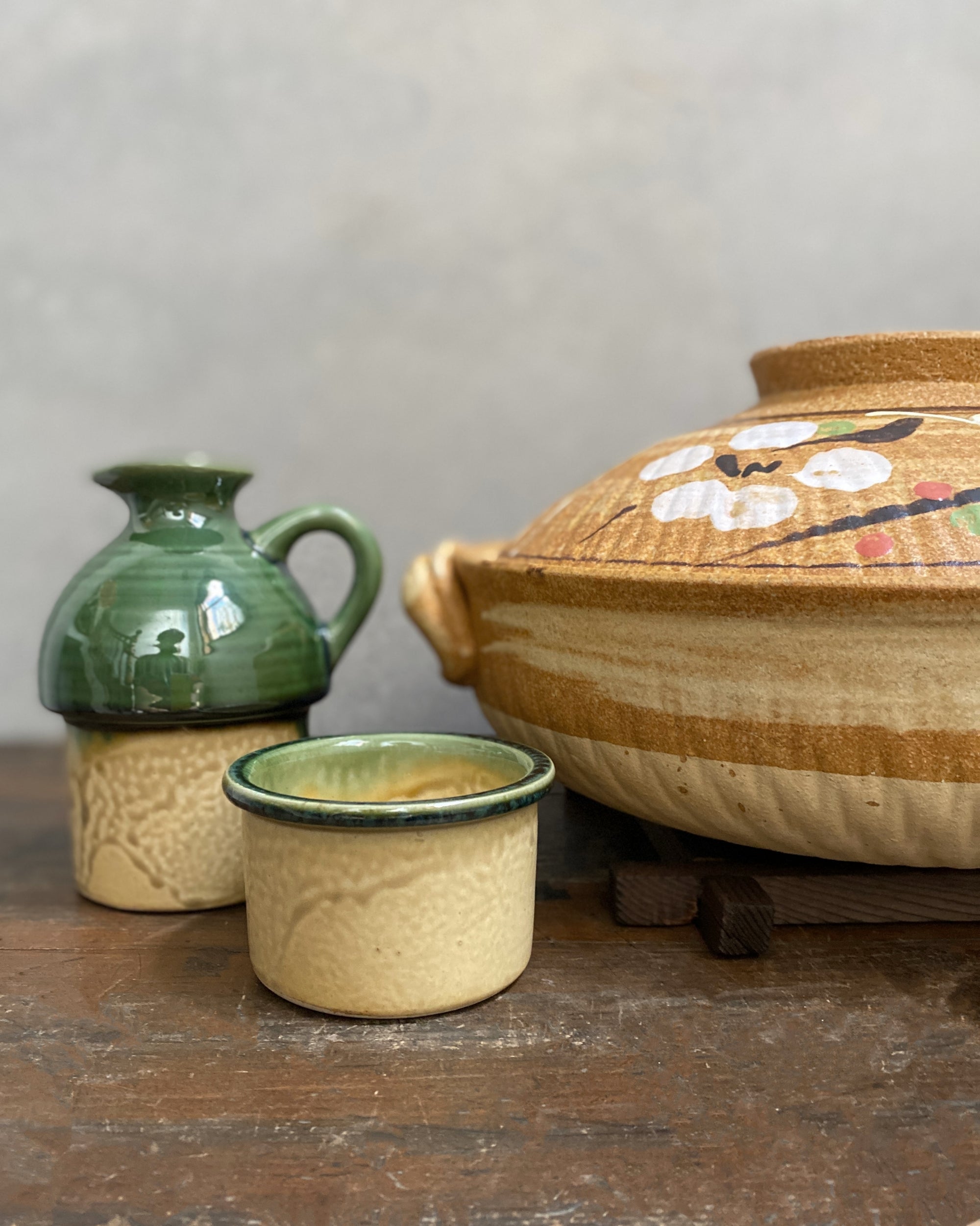 vintage japanese serving set