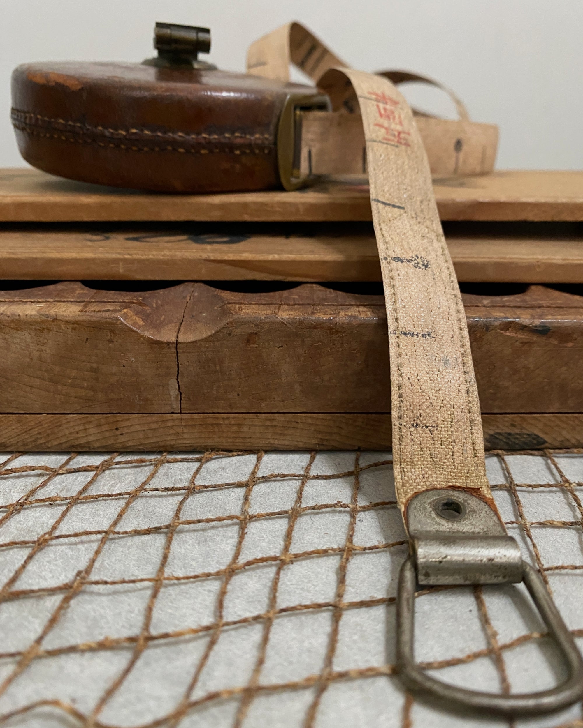 vintage japanese leather tape measure