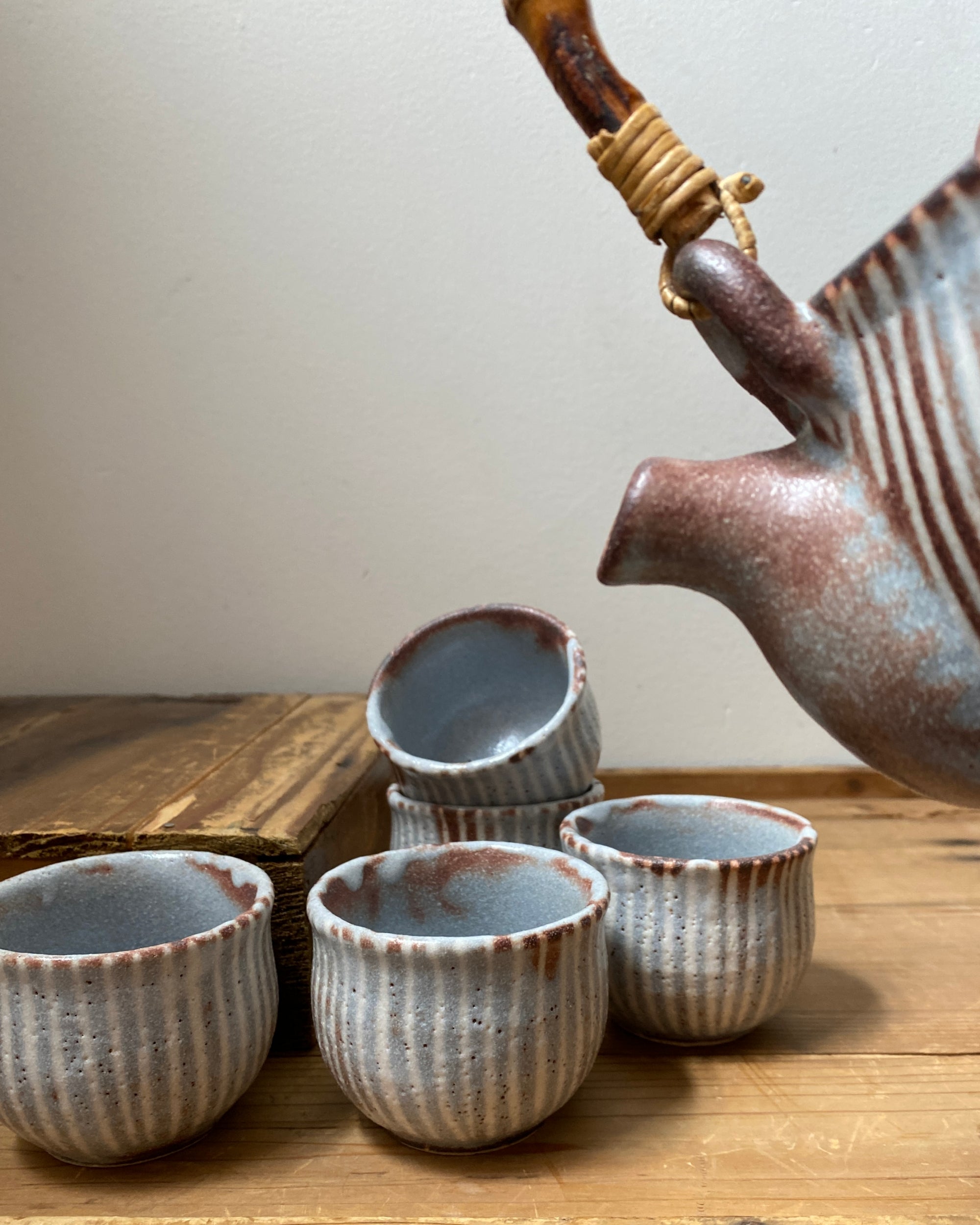 vintage japanese ceramic tea set