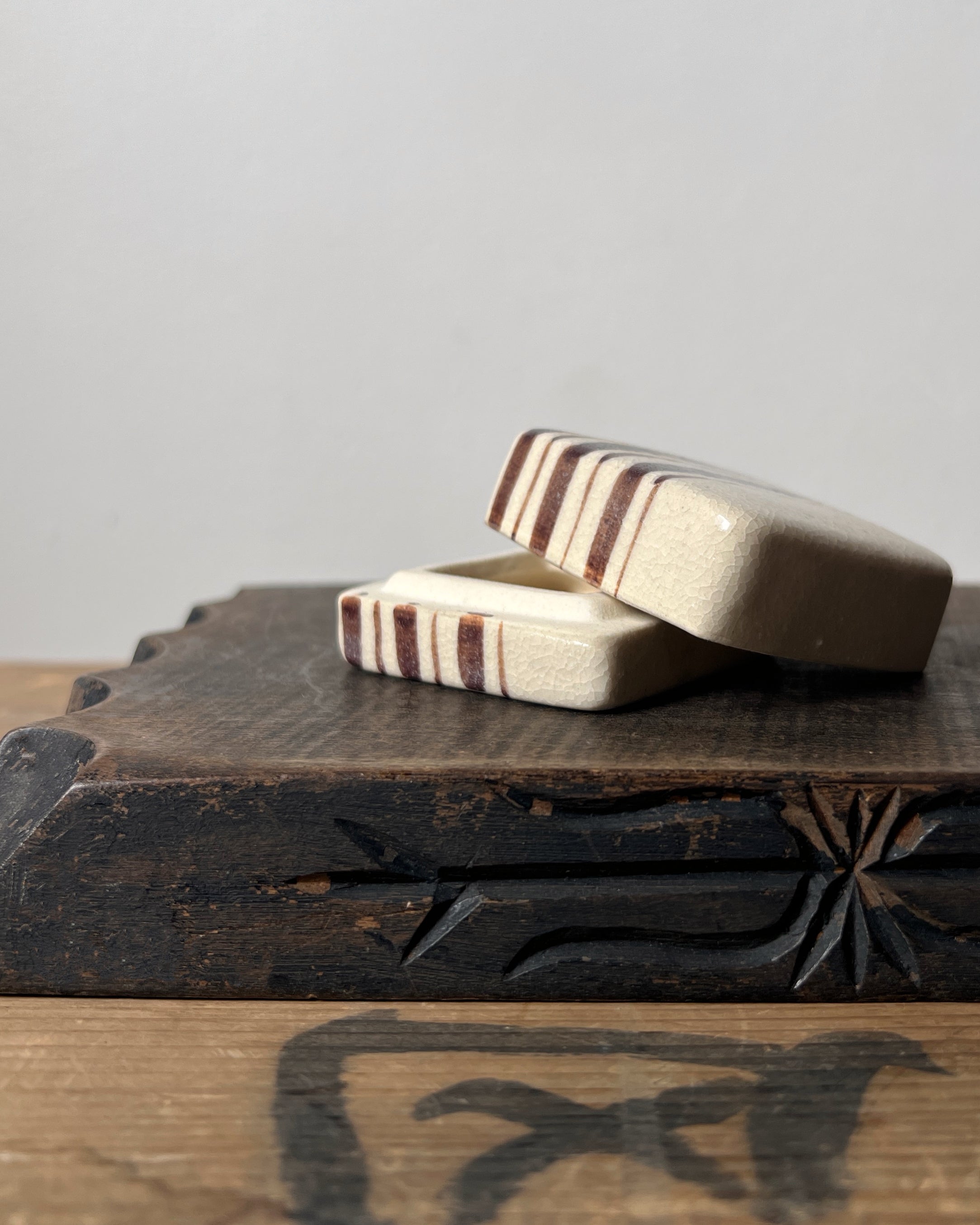 vintage ceramic incense holder