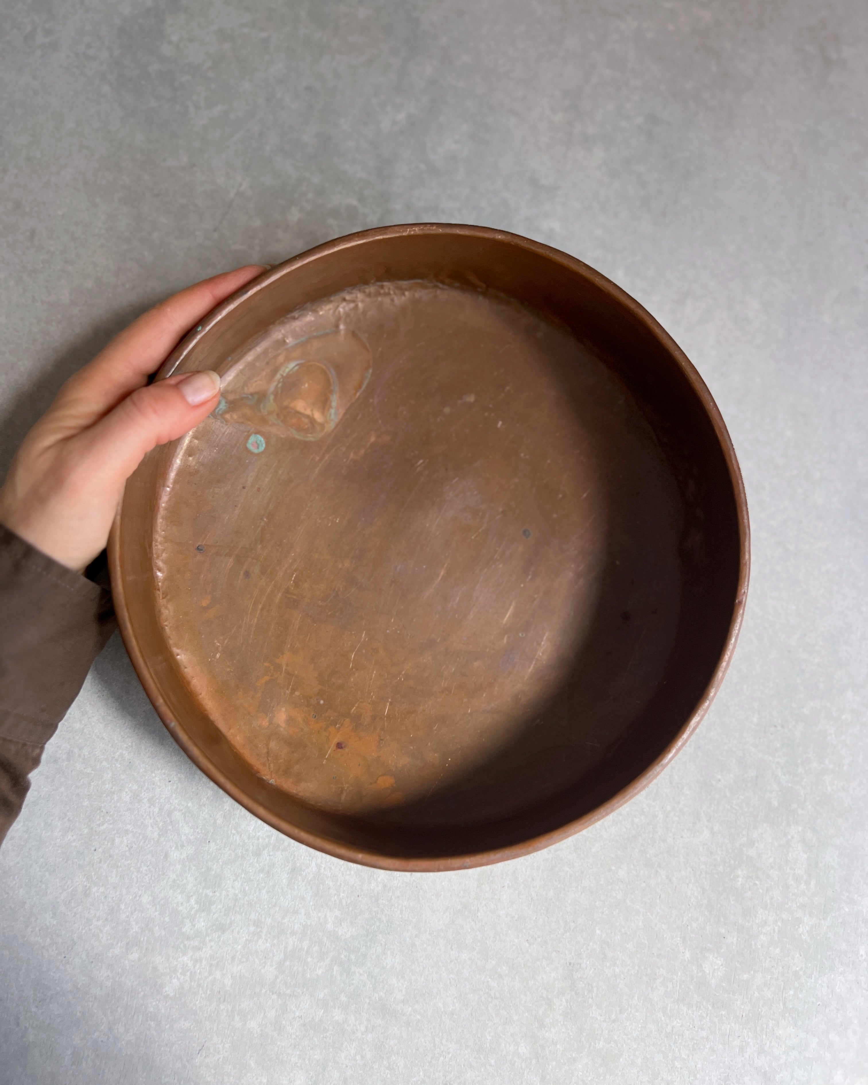 vintage copper bowl