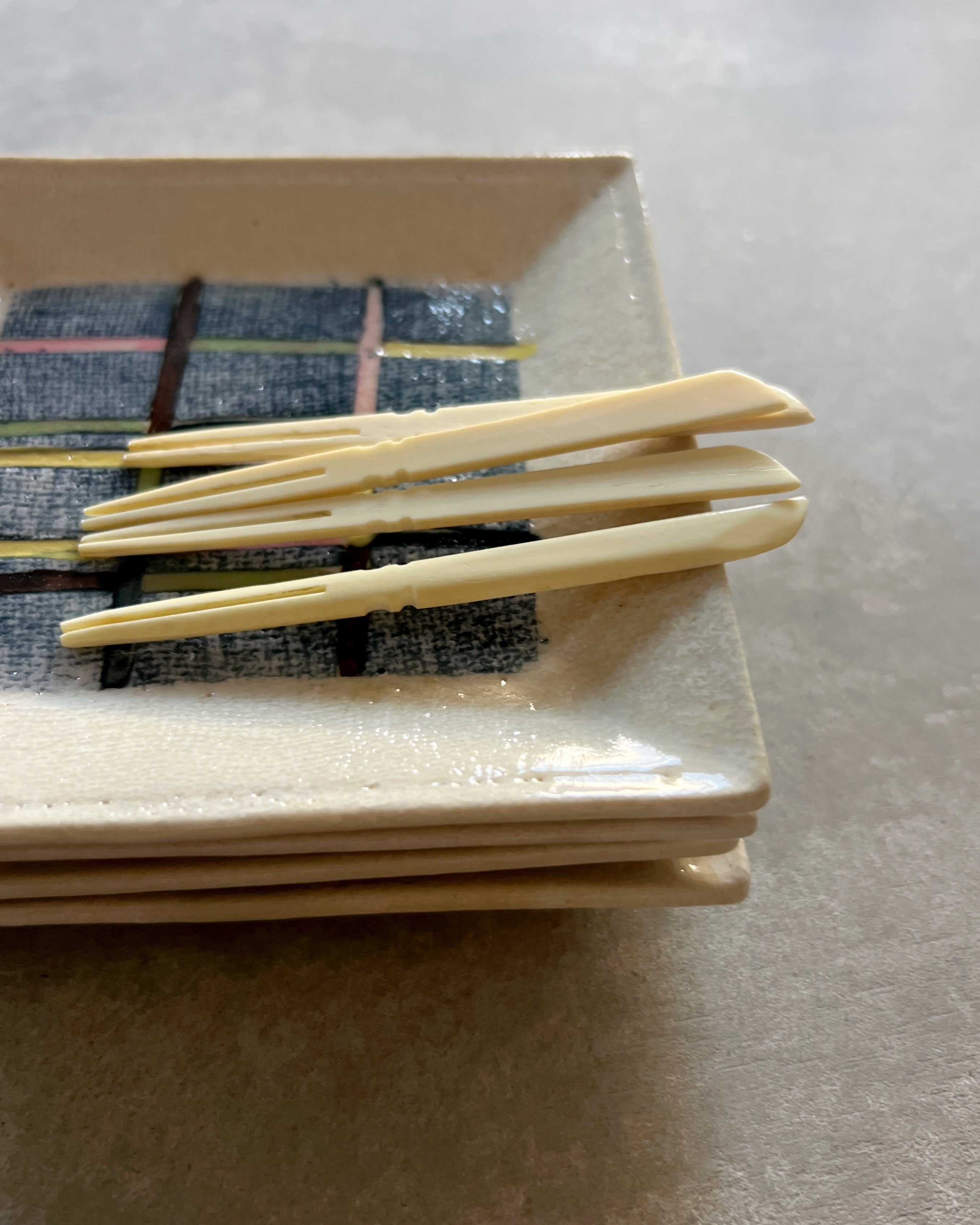 vintage ceramic plate set