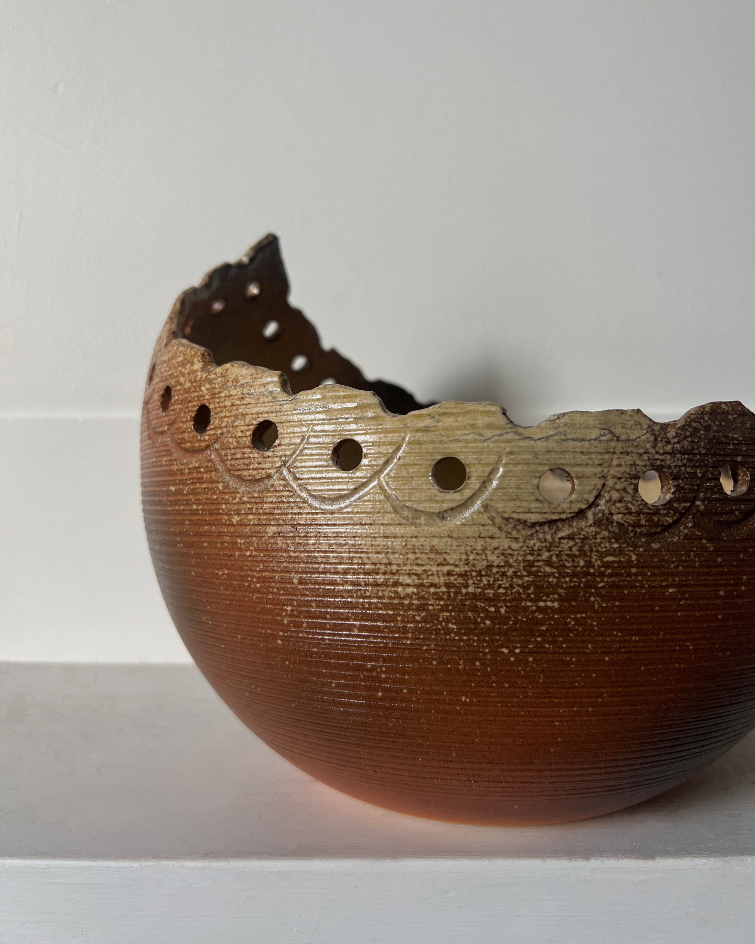 vintage ceramic vessel