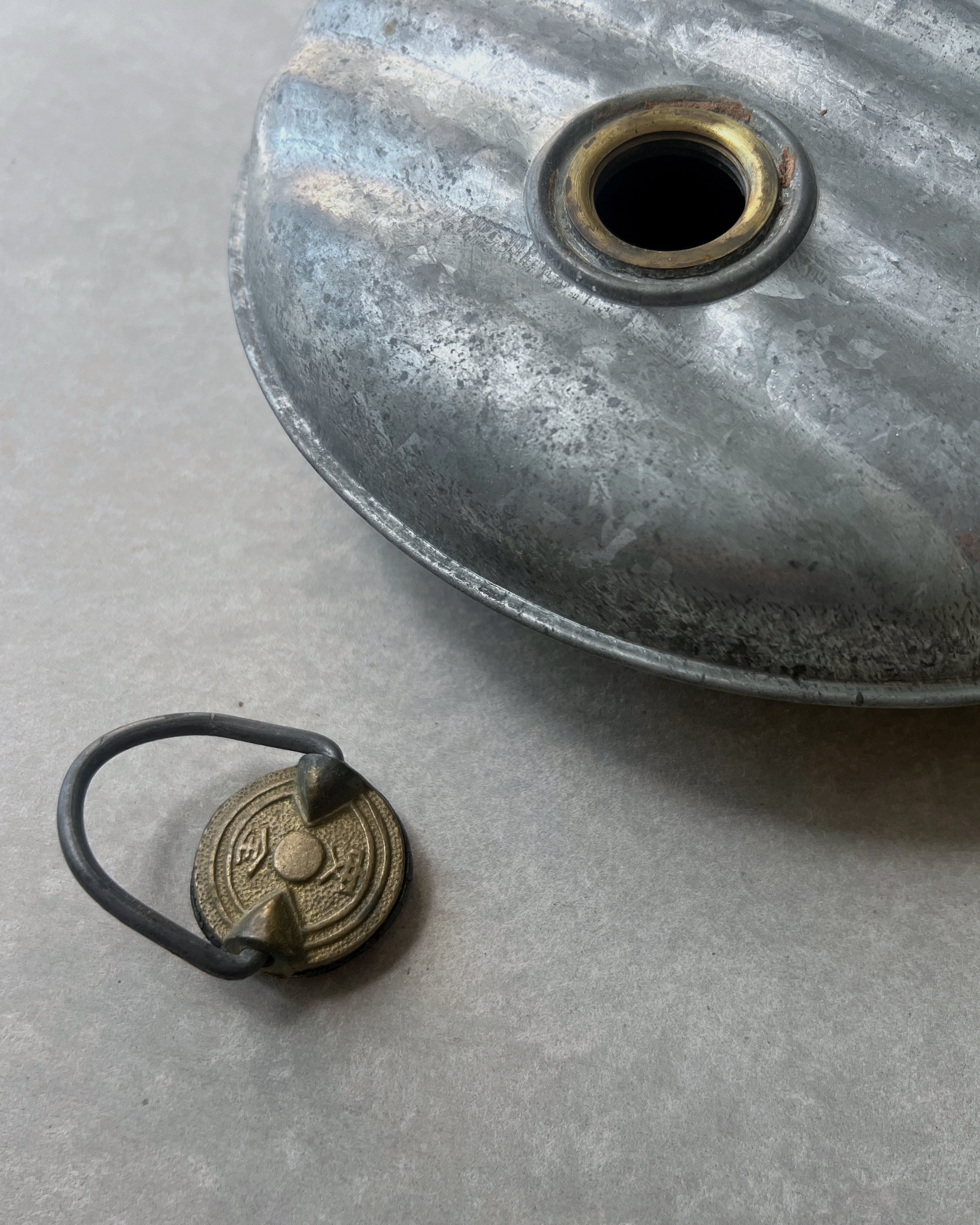 vintage metal water bottle