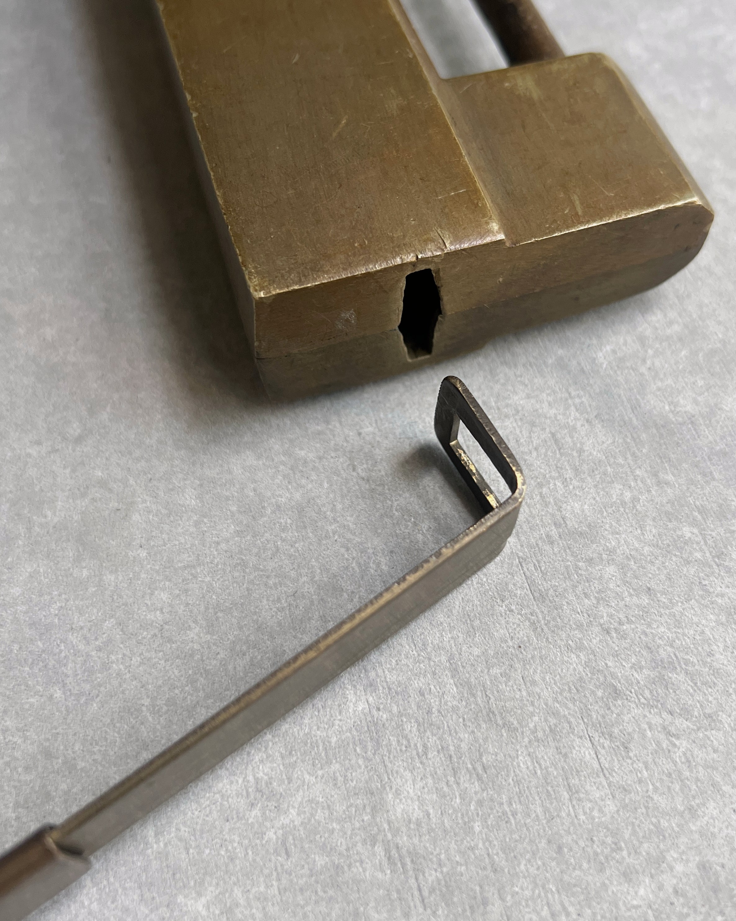 vintage brass lock