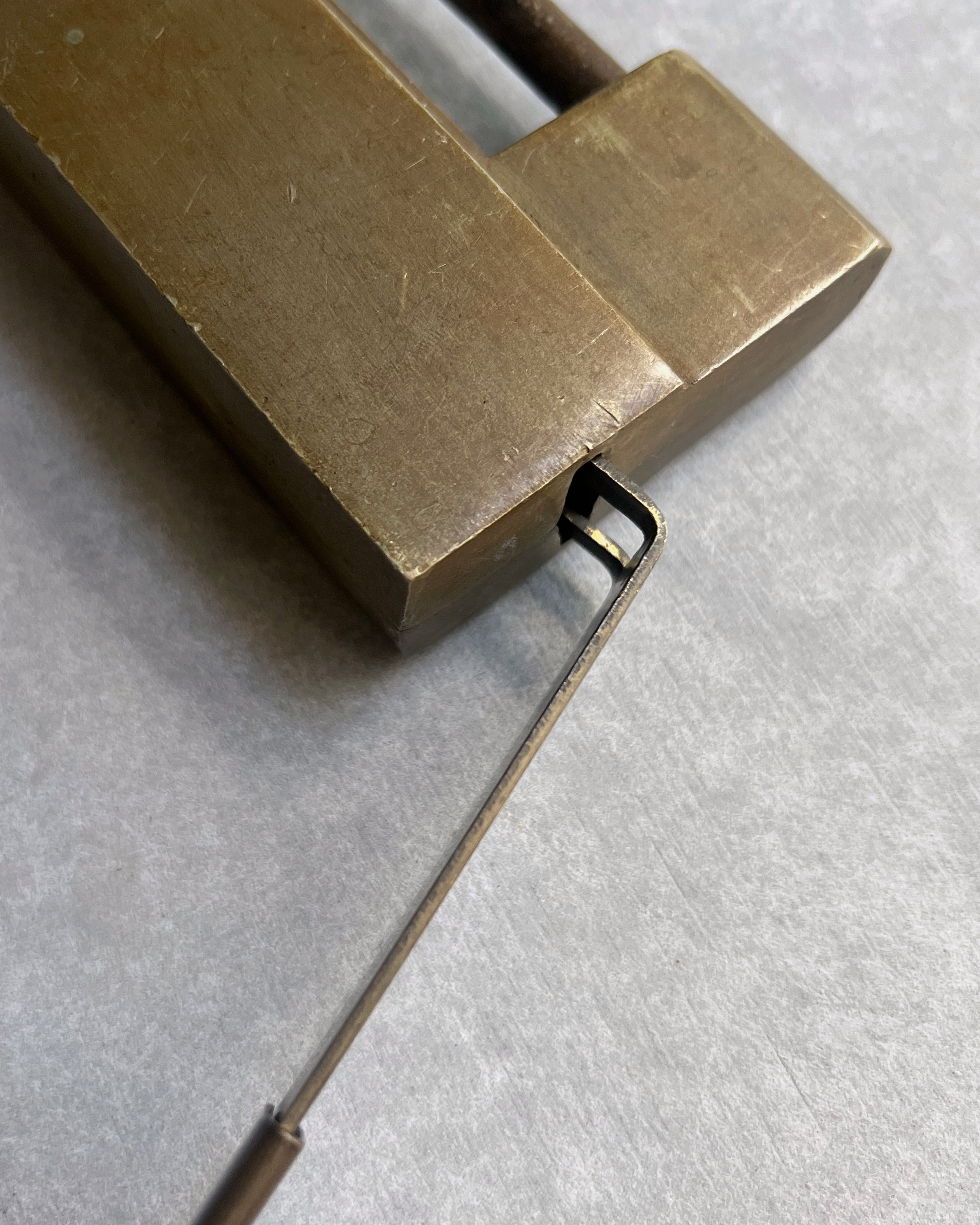 vintage brass lock