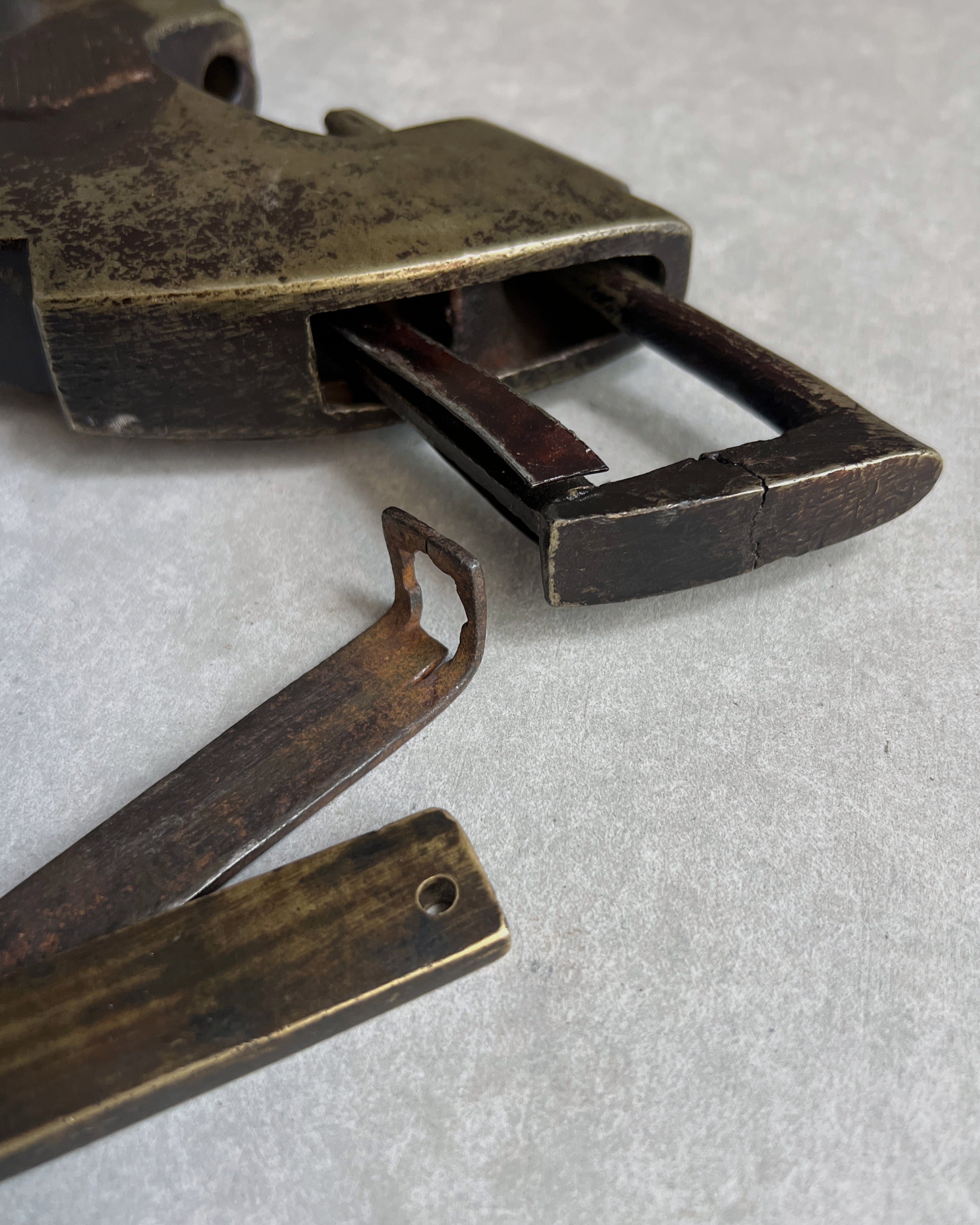 vintage brass lock
