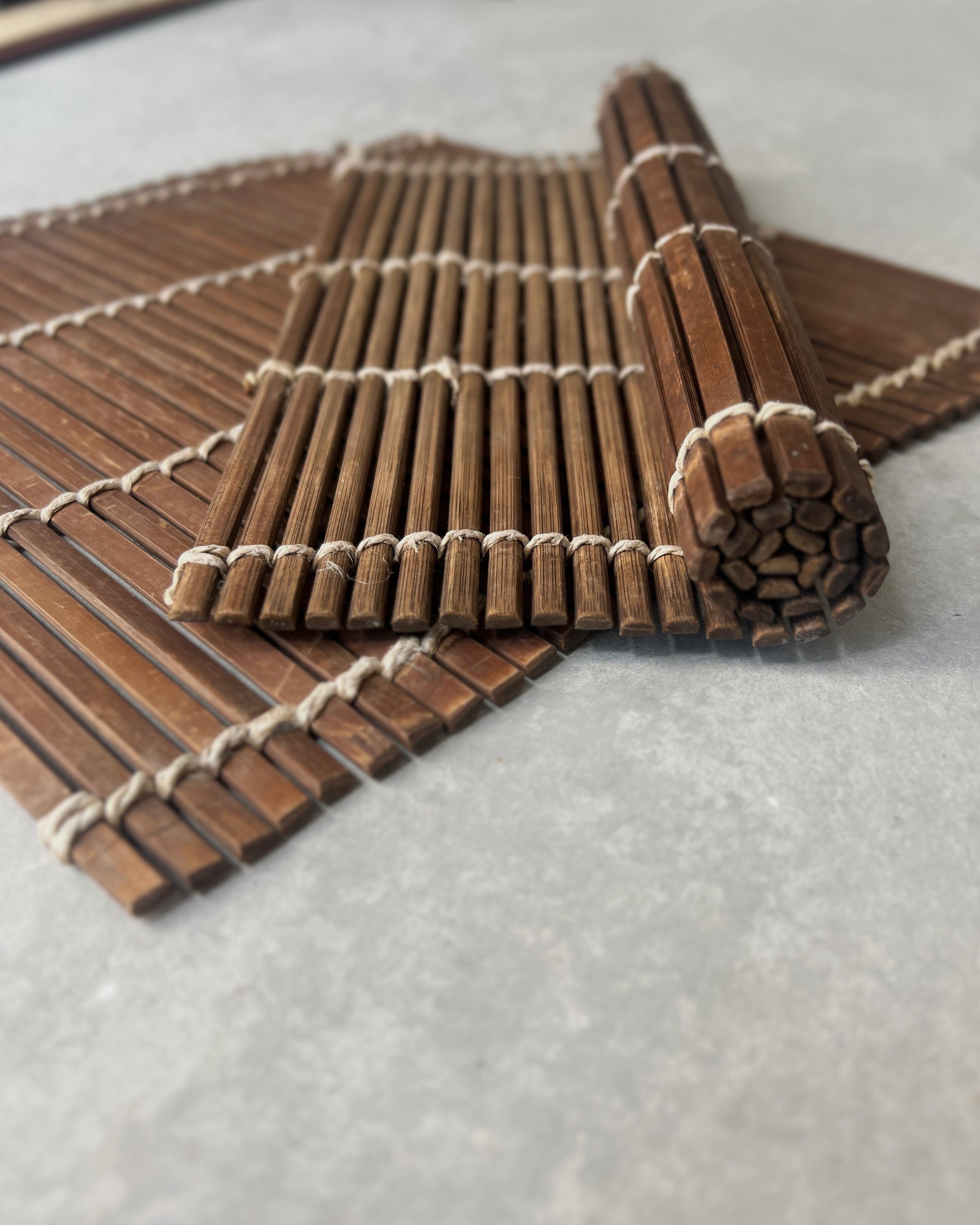 vintage wooden mat