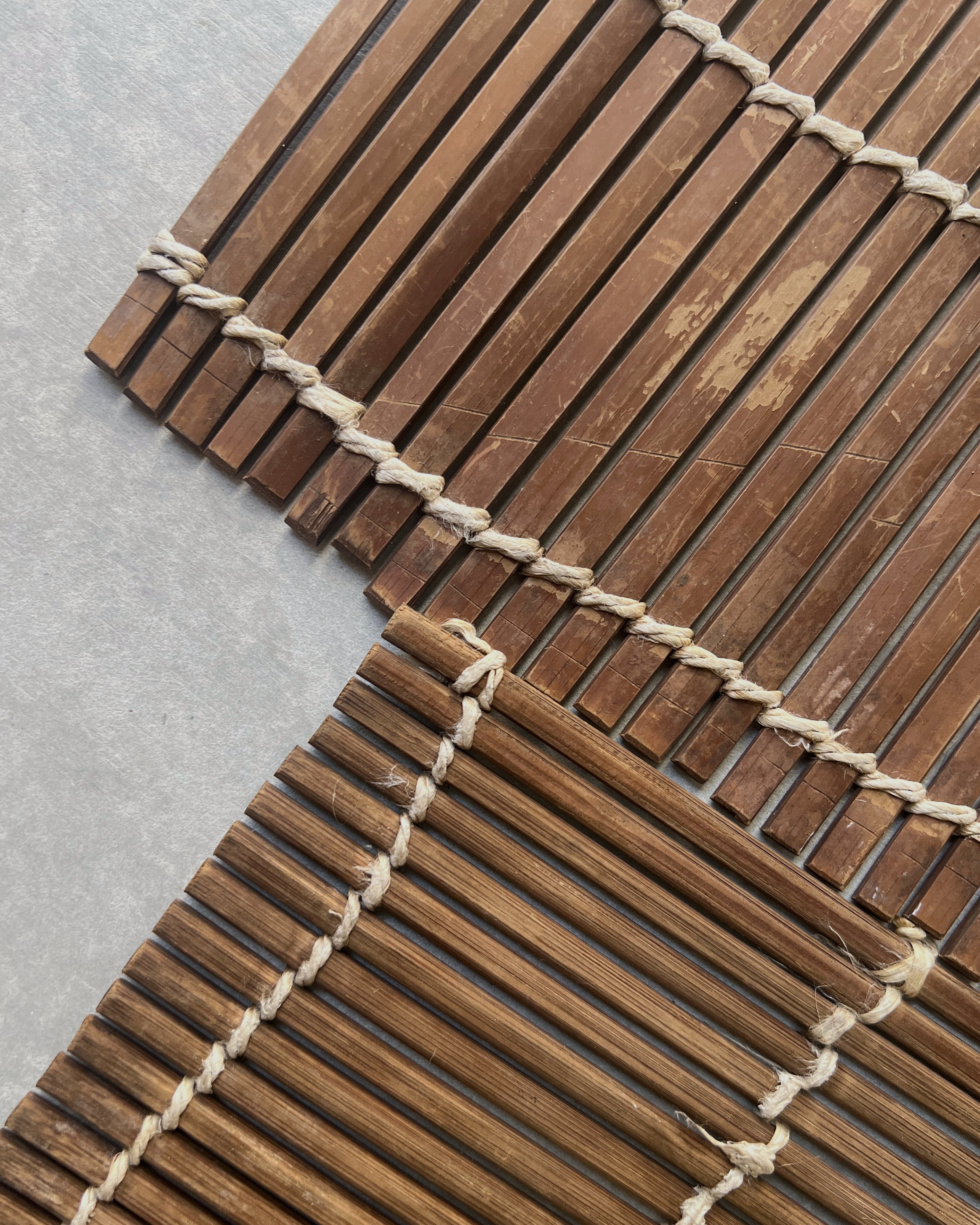 vintage wooden mat
