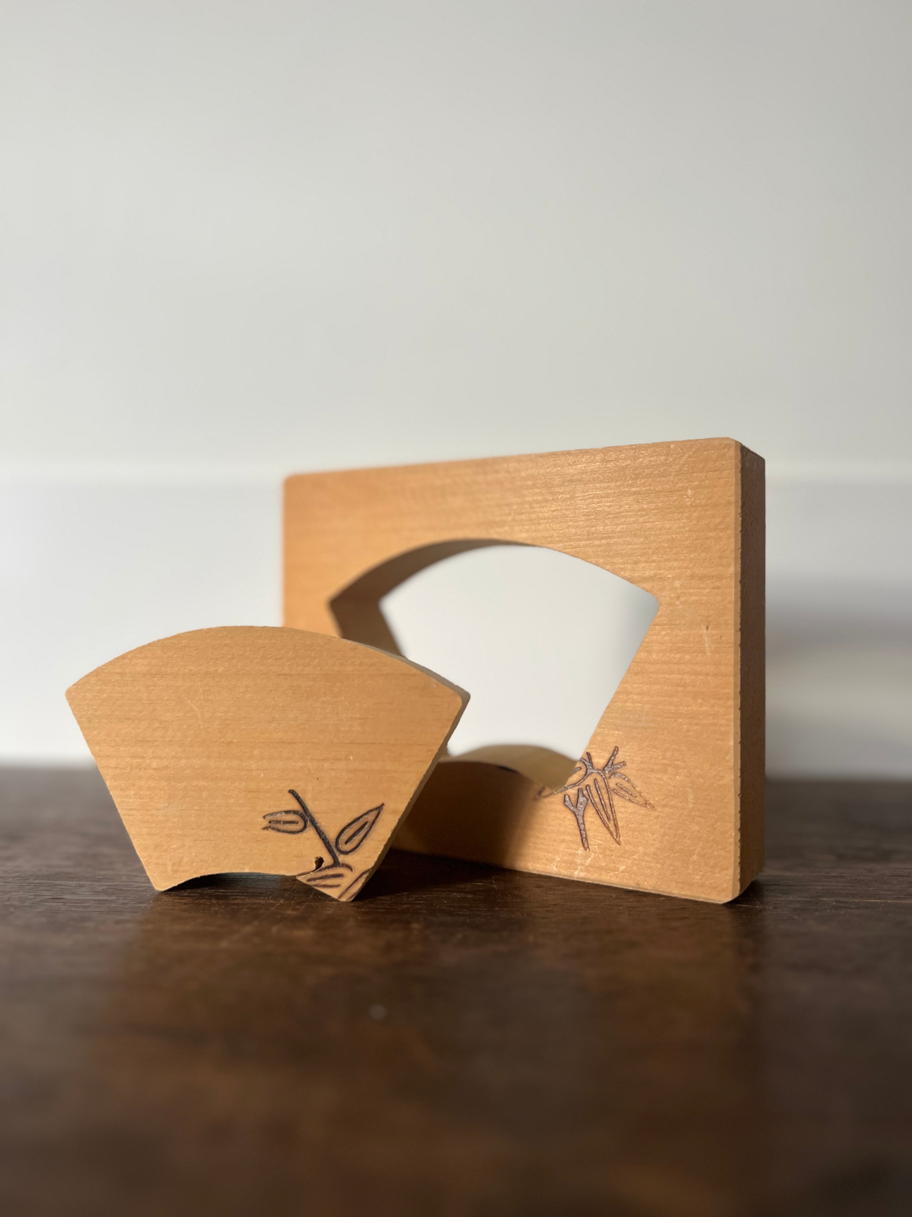 vintage wooden wagashi mould