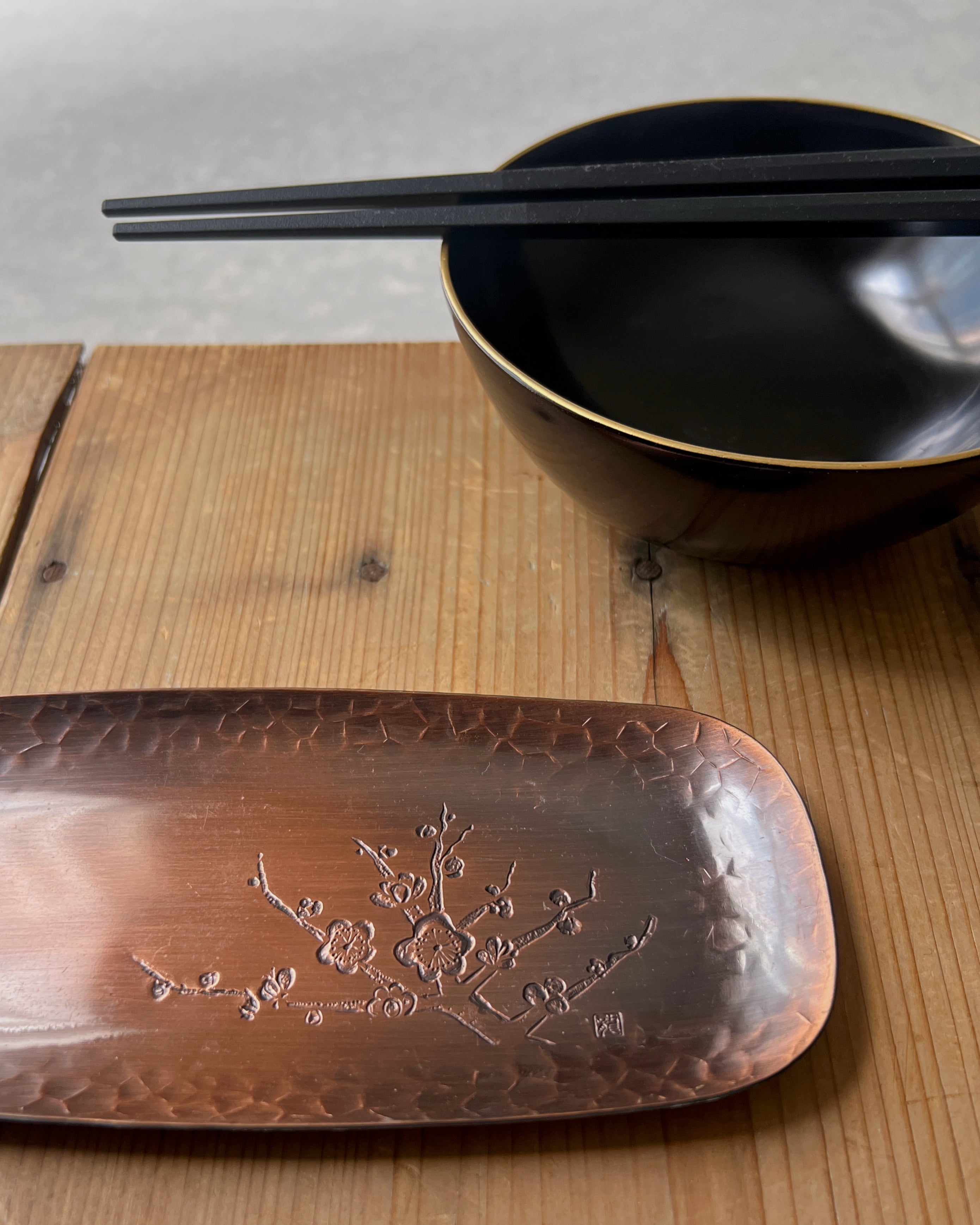 vintage lacquerware dish